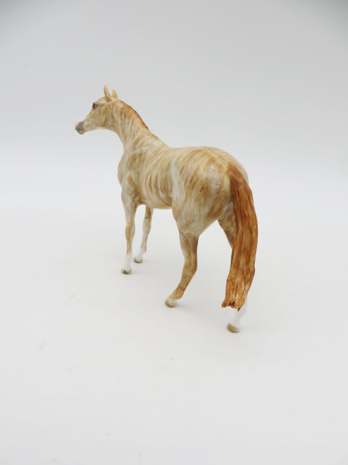 Silent Sunrise - OOAK - Chestnut Brindle Thoroughbred Chip By Andrea Thomason - Christmas Tails 2022 - CT22