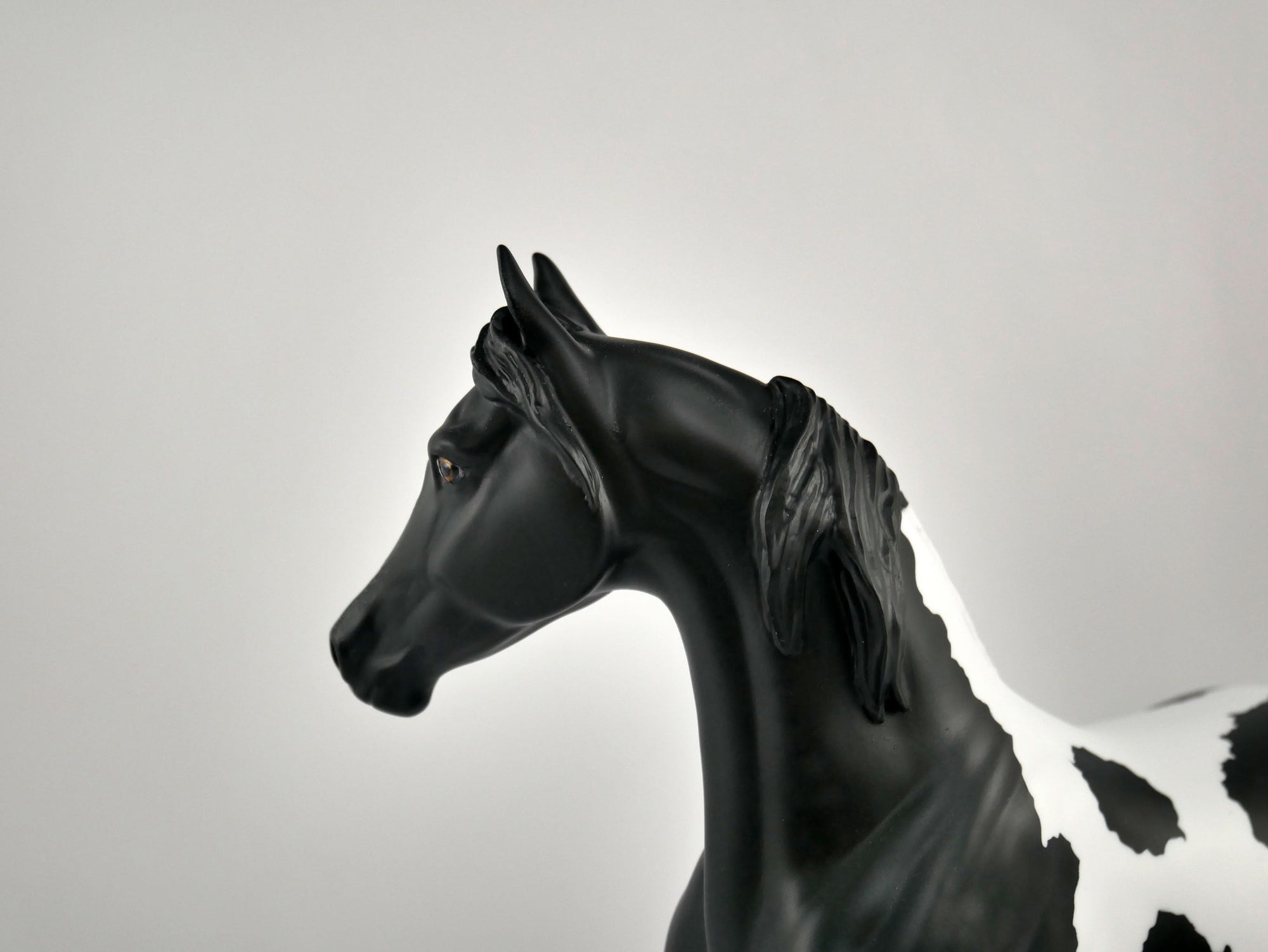 SILHOUETTE-OOAK BLACK TOBIANO ARABIAN MARE BY ELLEN ROBBINS 12/09/20