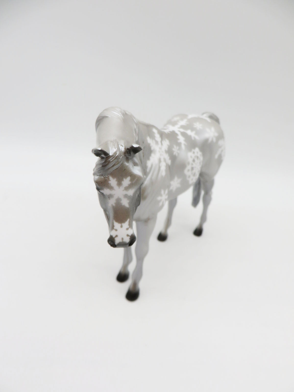 Silver Shivers - OOAK - Decorator Arabian Pebbles by Dawn Quick - Christmas Tails 2022 - CT22