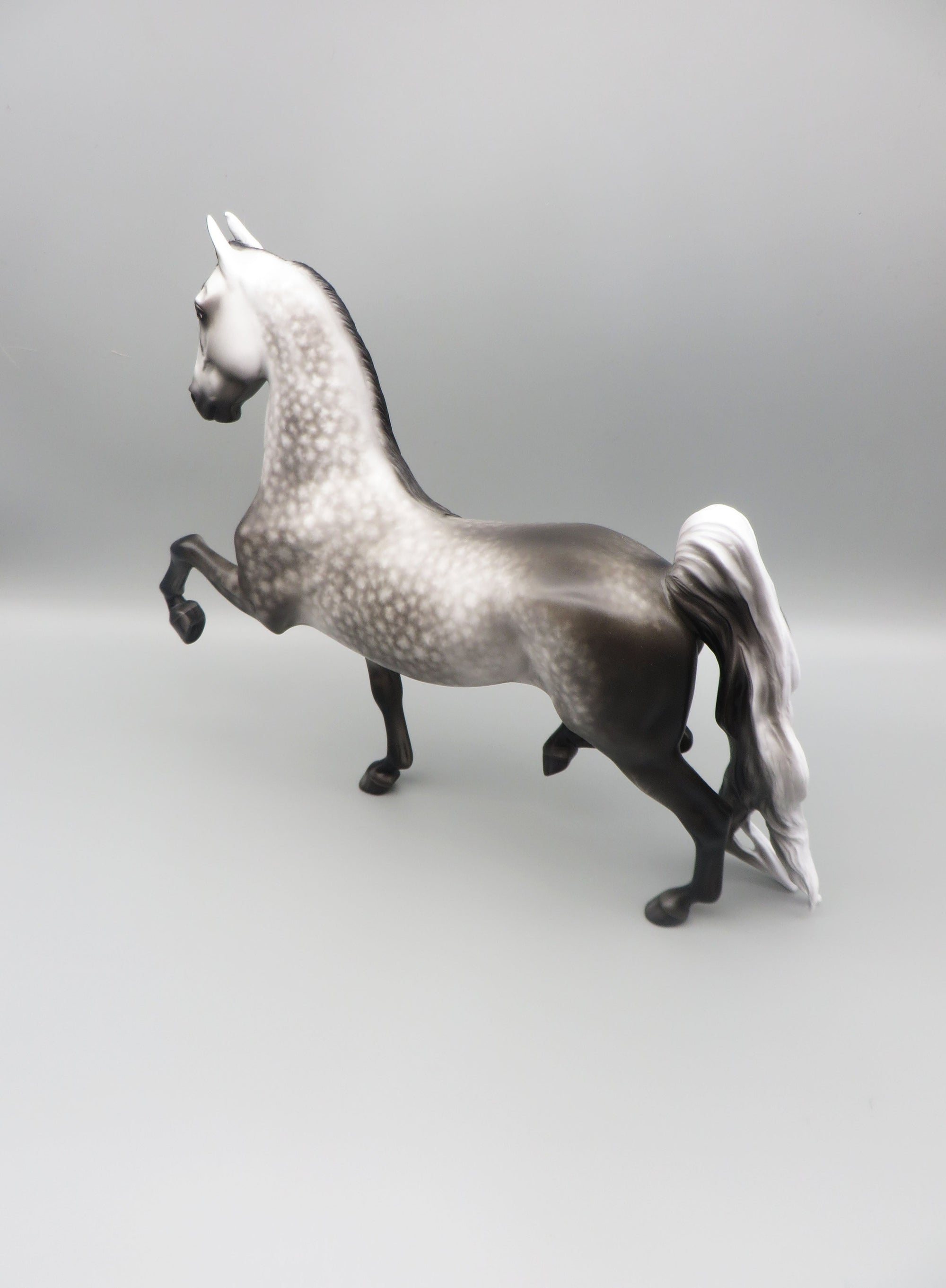 Sim City - OOAK - Dappled Grey American Saddlebred by Sheryl Leisure - Best Offer 5/30/23