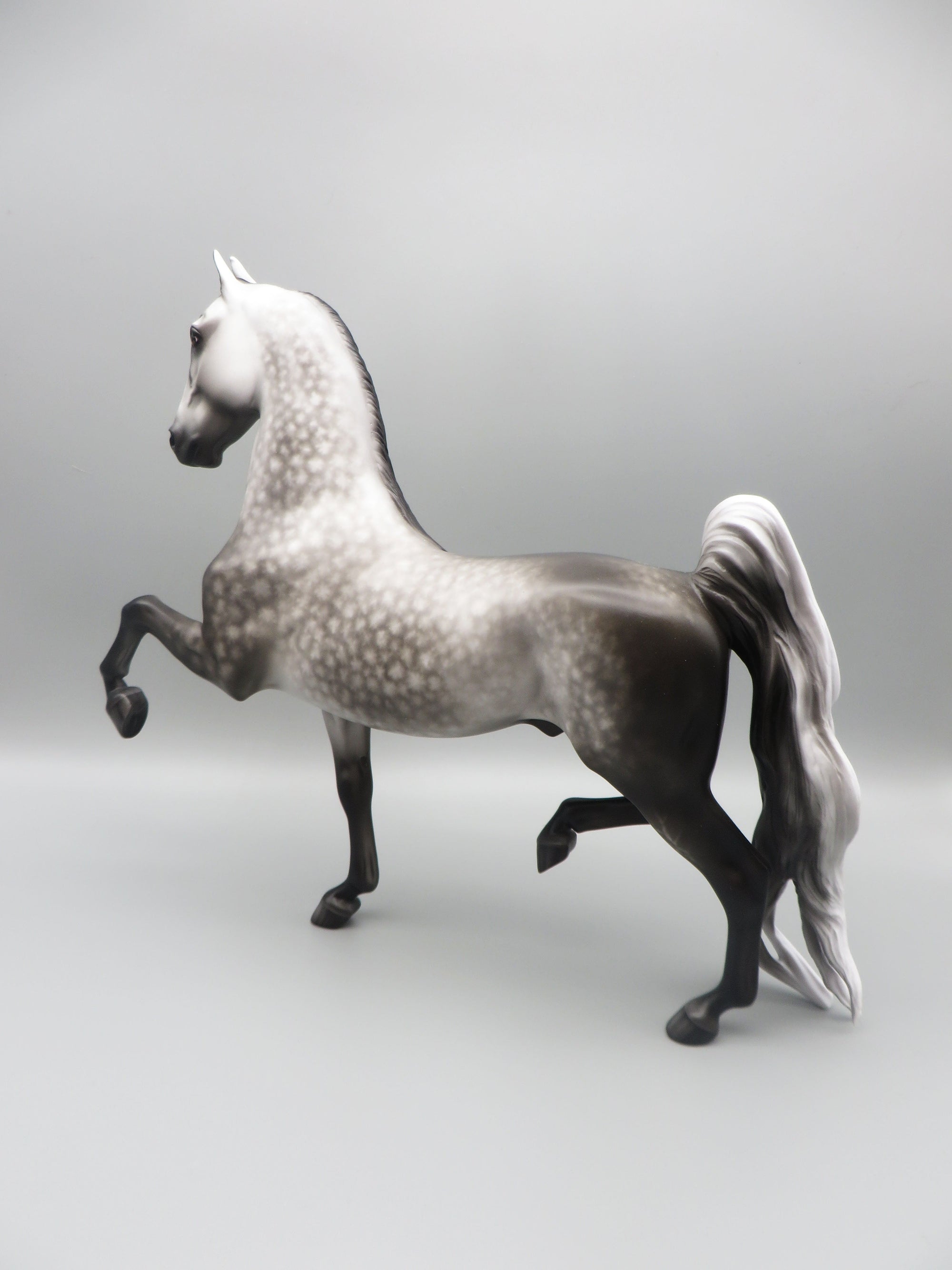 Sim City - OOAK - Dappled Grey American Saddlebred by Sheryl Leisure - Best Offer 5/30/23