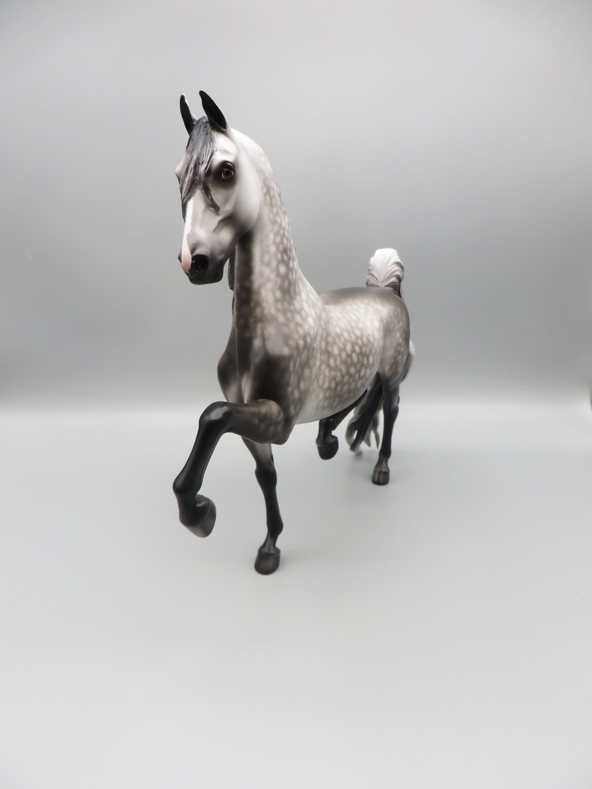 Sim City - OOAK - Dappled Grey American Saddlebred by Sheryl Leisure - Best Offer 5/30/23