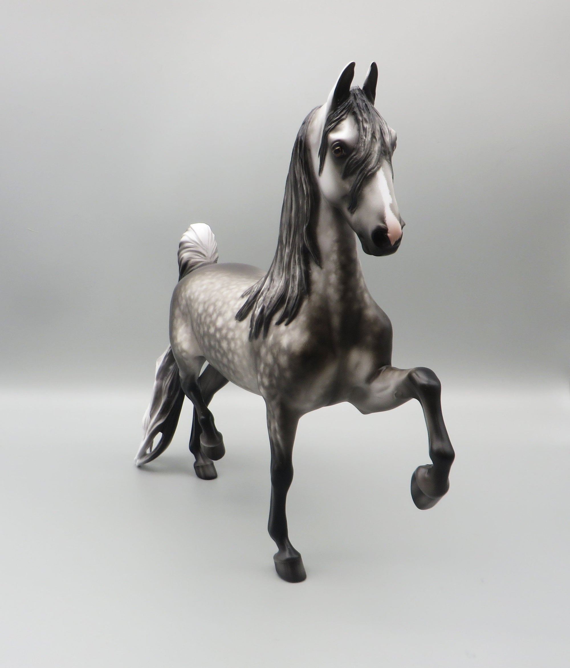 Sim City - OOAK - Dappled Grey American Saddlebred by Sheryl Leisure - Best Offer 5/30/23