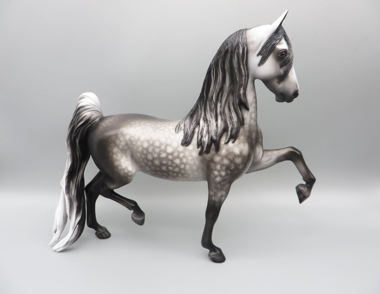 Sim City - OOAK - Dappled Grey American Saddlebred by Sheryl Leisure - Best Offer 5/30/23