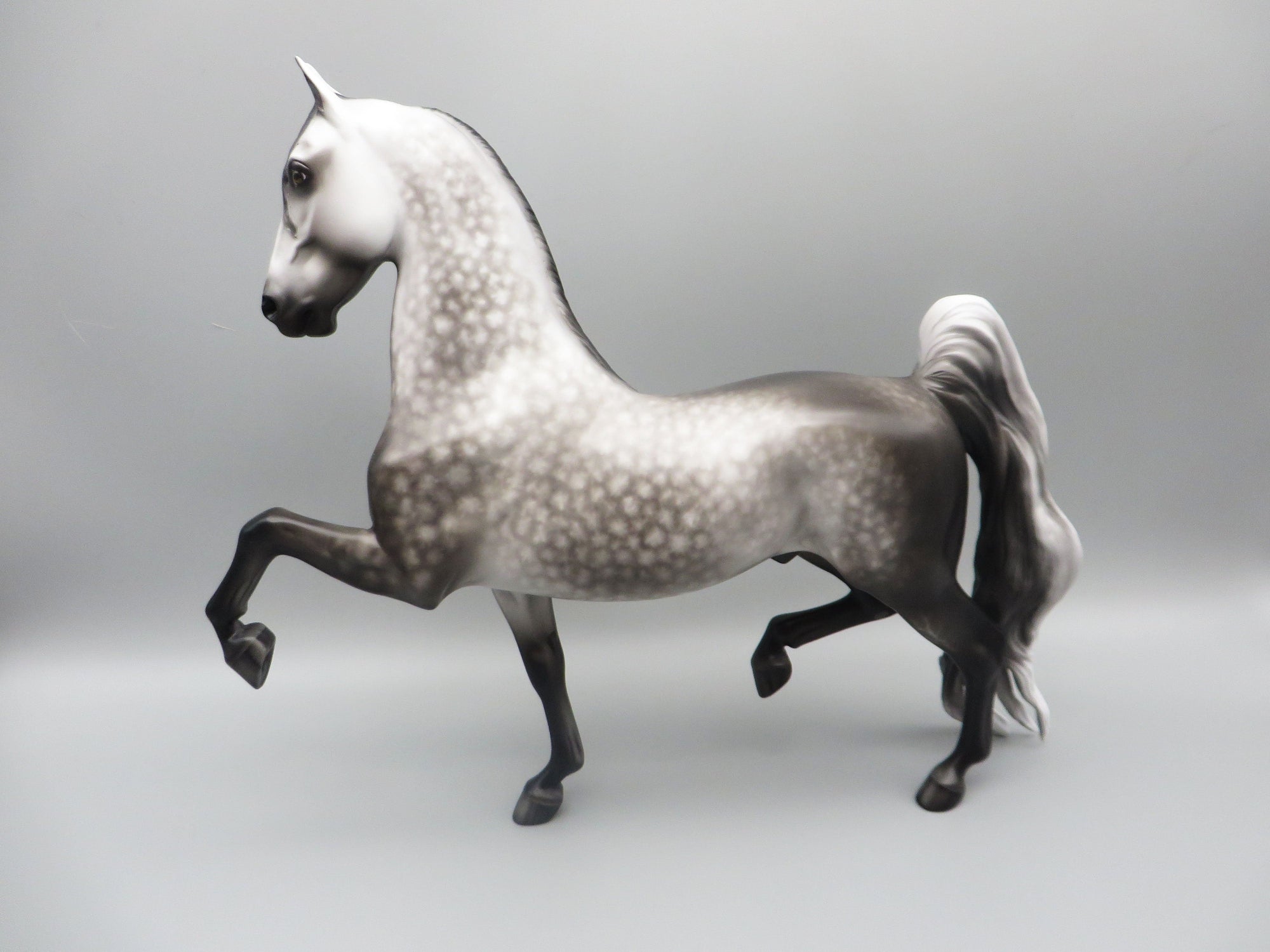 Sim City - OOAK - Dappled Grey American Saddlebred by Sheryl Leisure - Best Offer 5/30/23