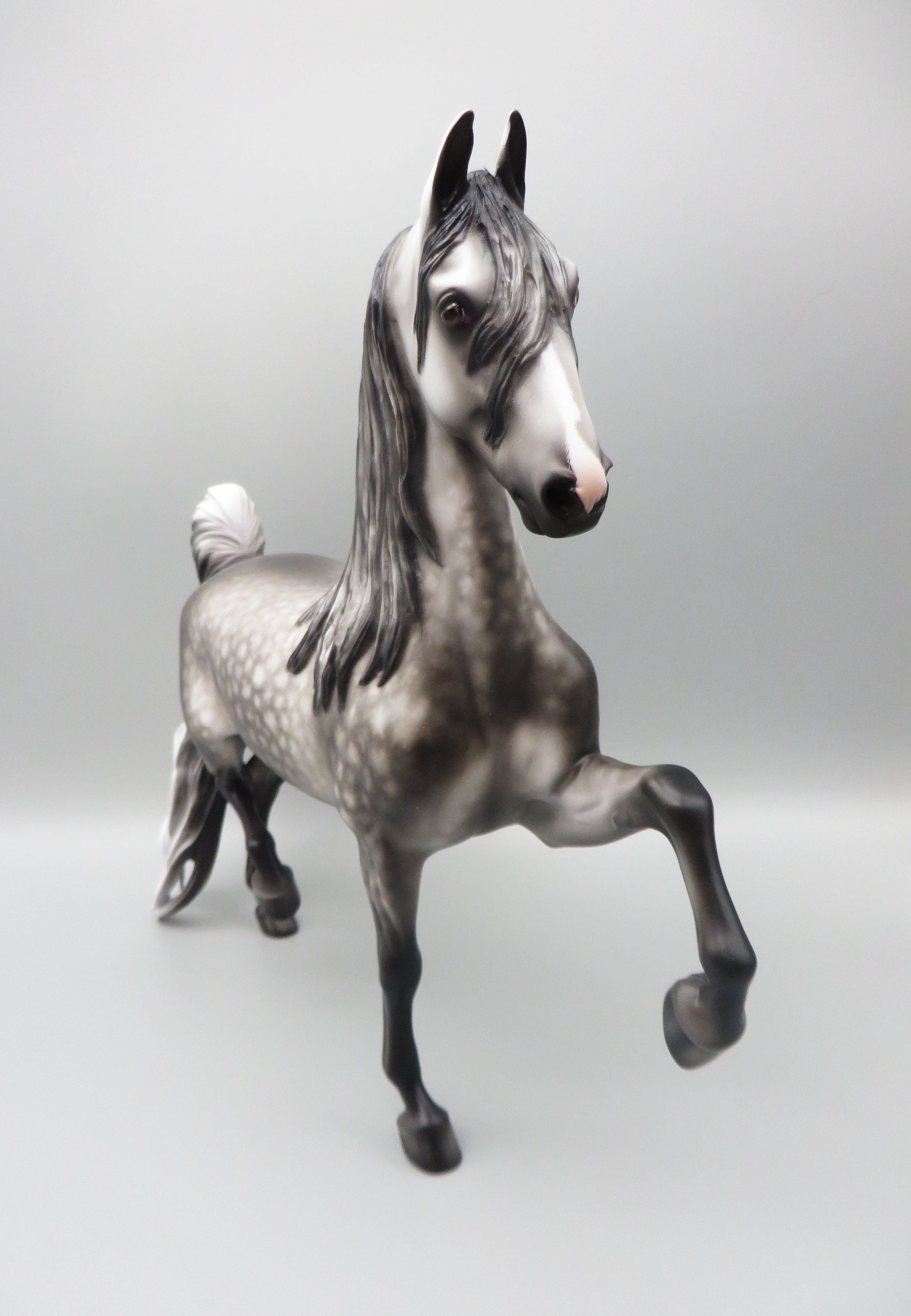 Sim City - OOAK - Dappled Grey American Saddlebred by Sheryl Leisure - Best Offer 5/30/23