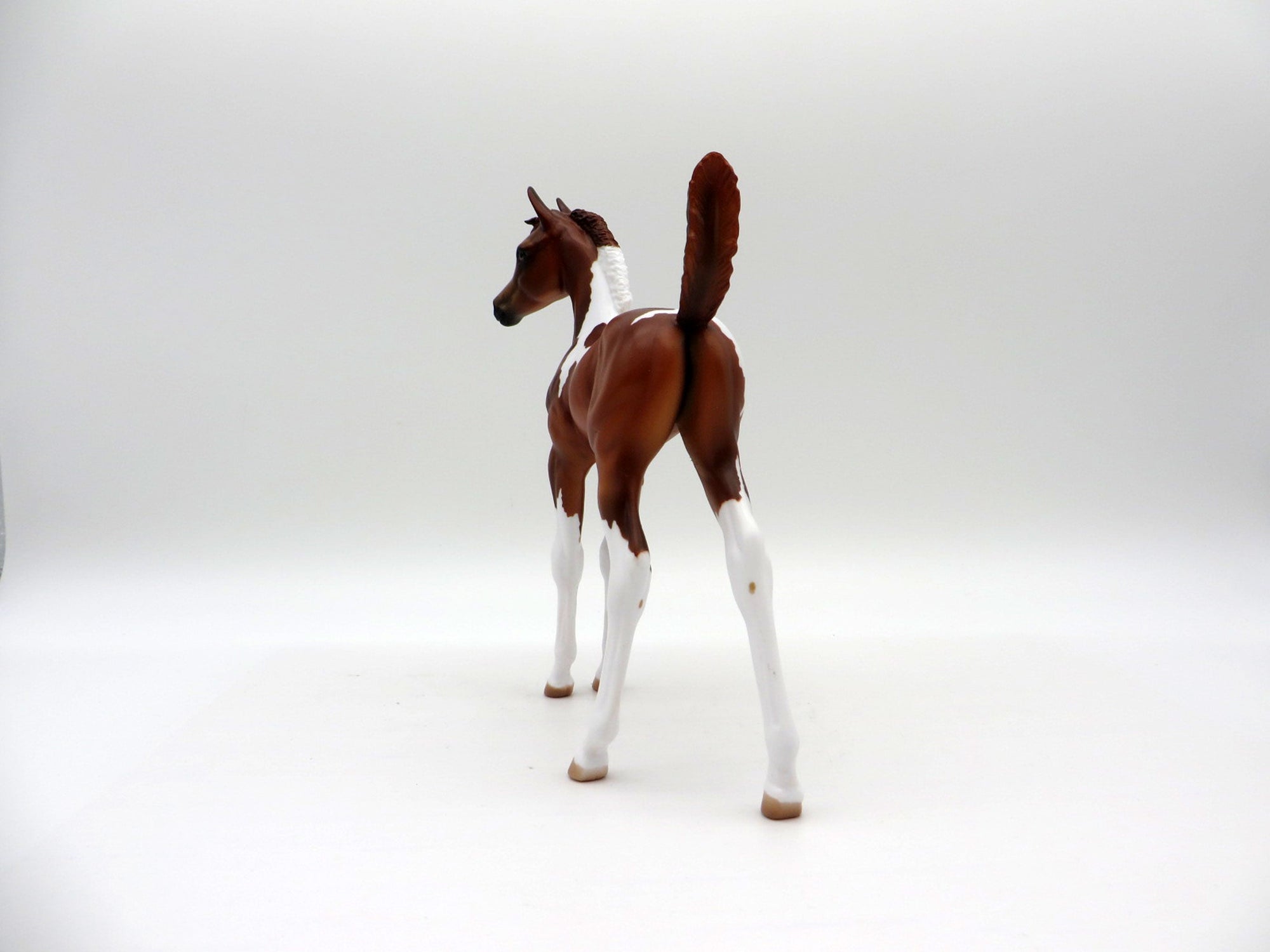 Simone-OOAK Chestnut Pinto Foal Painted by Julie Keim EQ 21