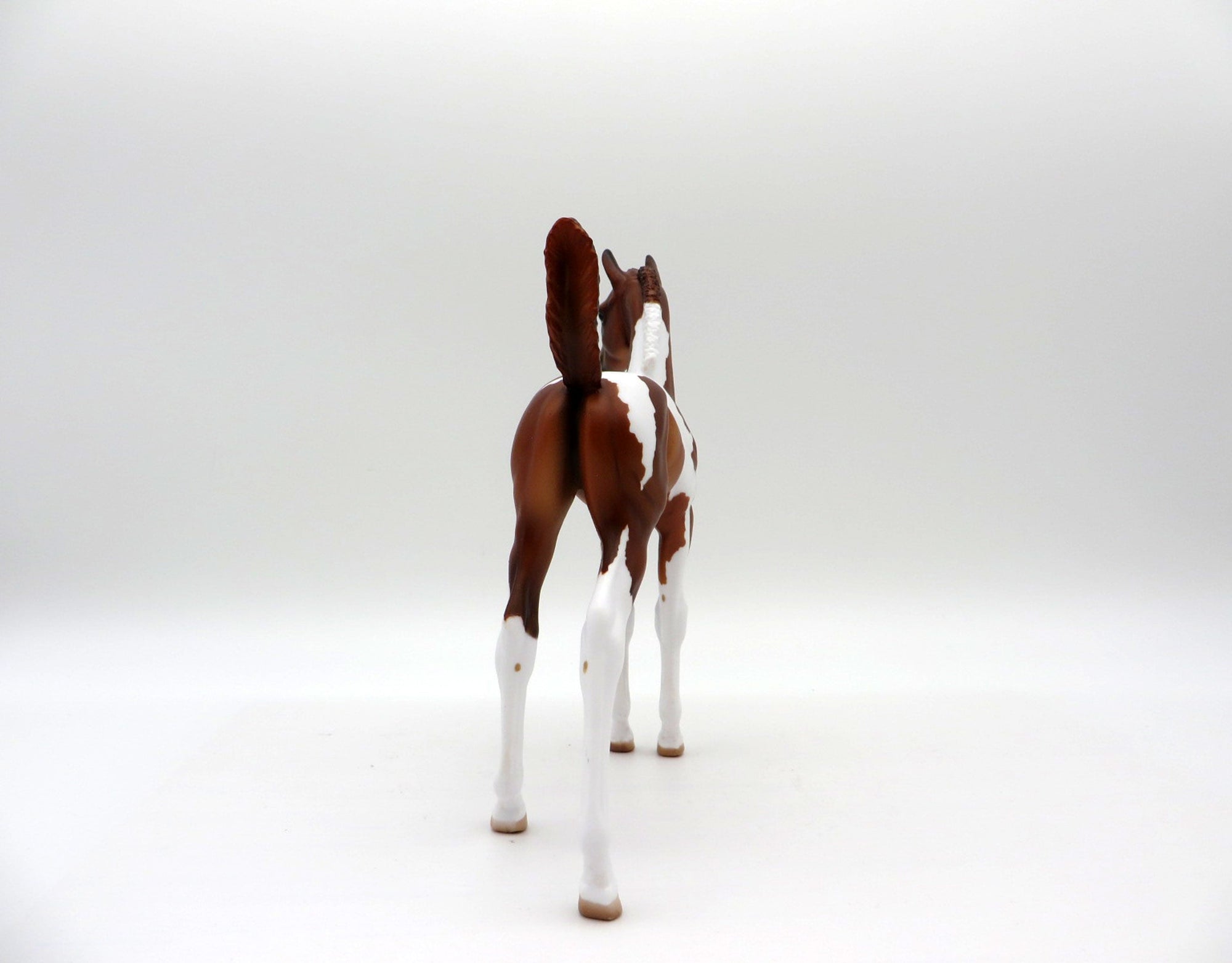 Simone-OOAK Chestnut Pinto Foal Painted by Julie Keim EQ 21