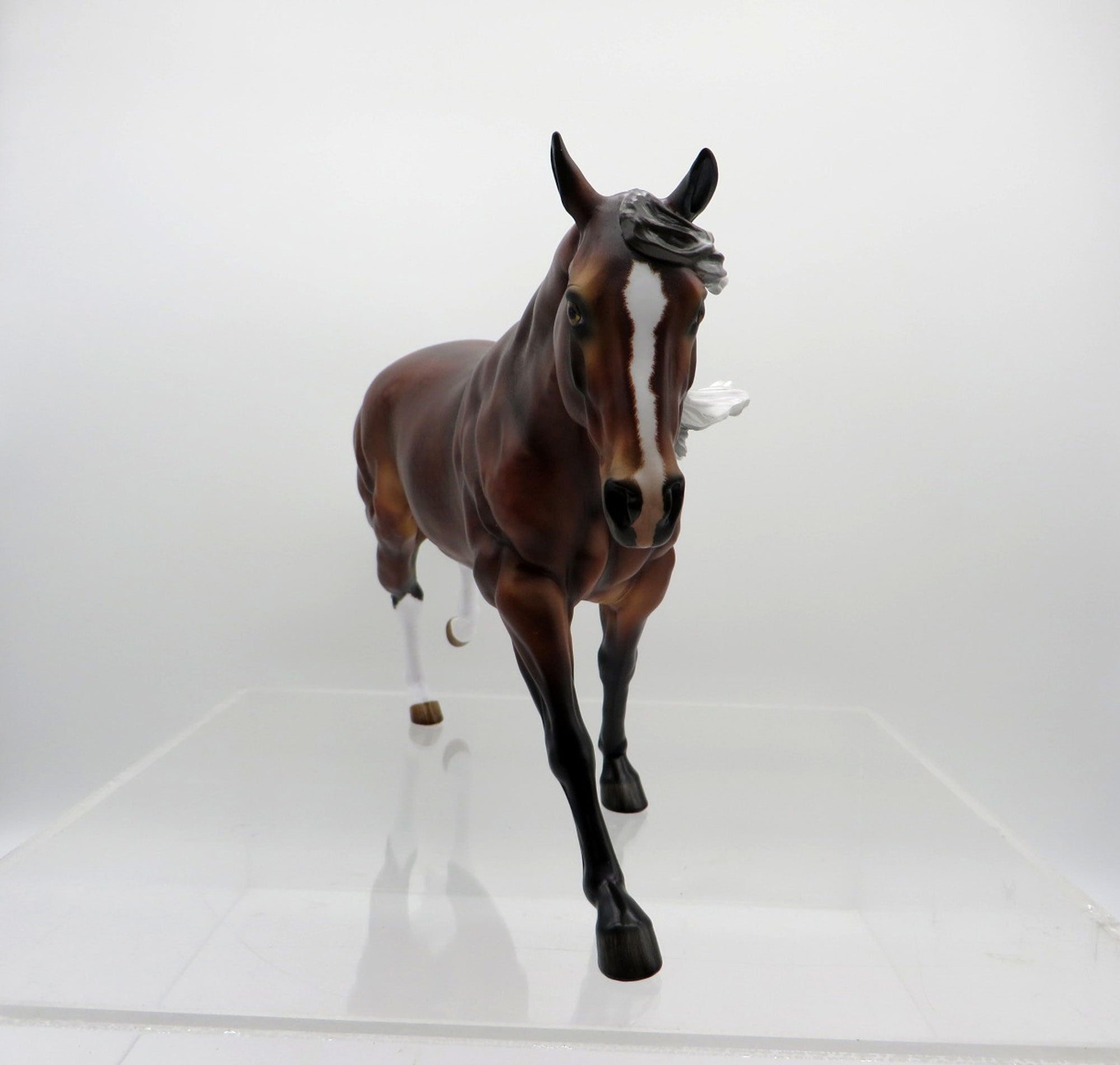 Slainte-OOAK Silver Bay Running Stock Horse By Audrey Dixon 3/22