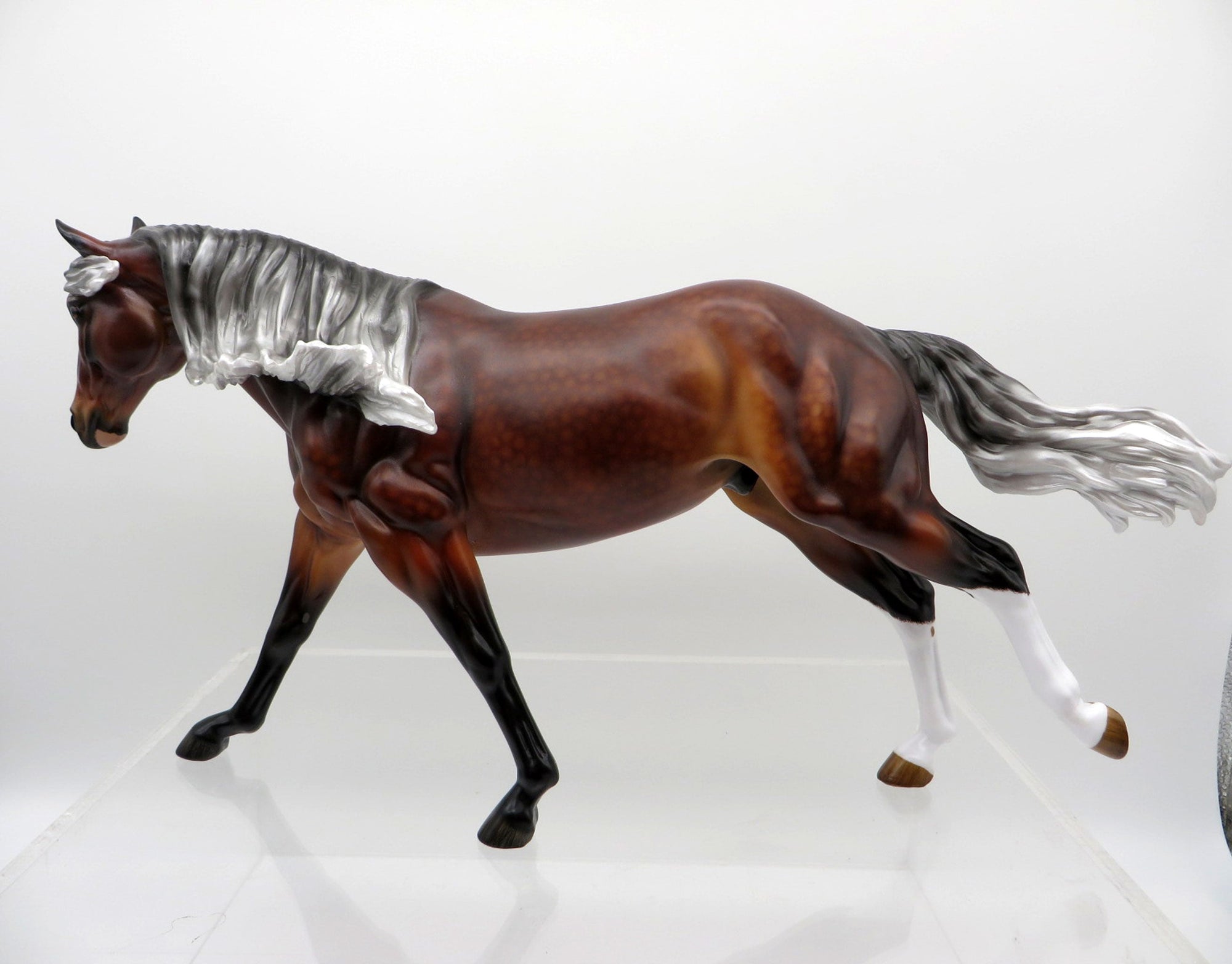 Slainte-OOAK Silver Bay Running Stock Horse By Audrey Dixon 3/22