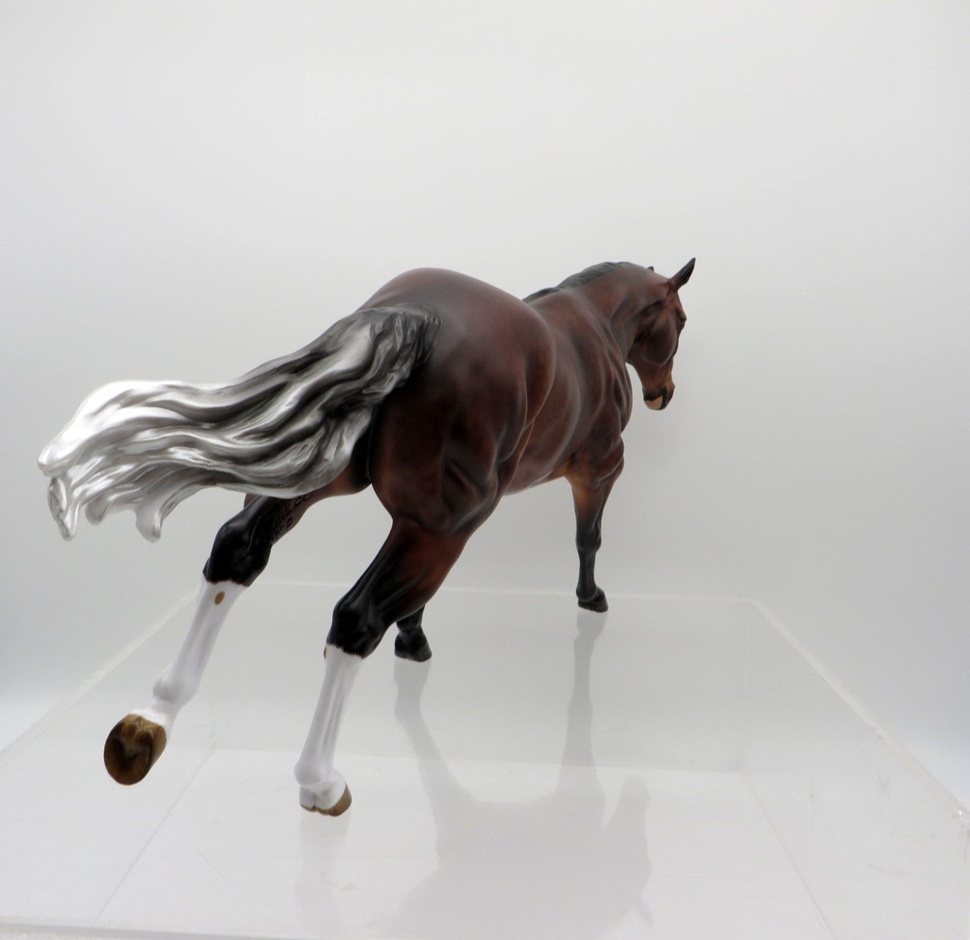 Slainte-OOAK Silver Bay Running Stock Horse By Audrey Dixon 3/22