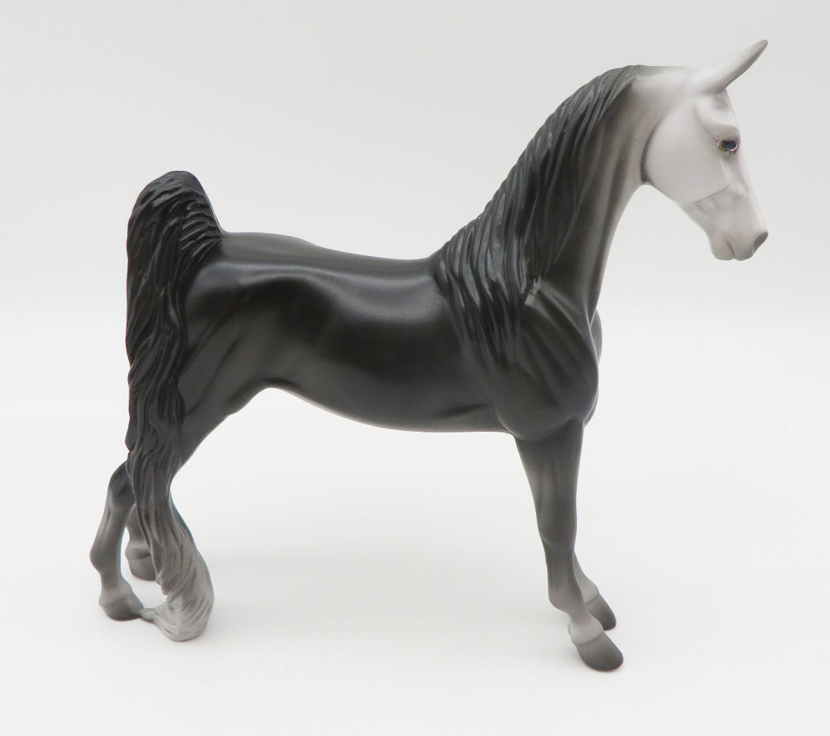 Slenderman - OOAK - Grey Pebbles Saddlebred - Painted by Jess Hamill - MM22