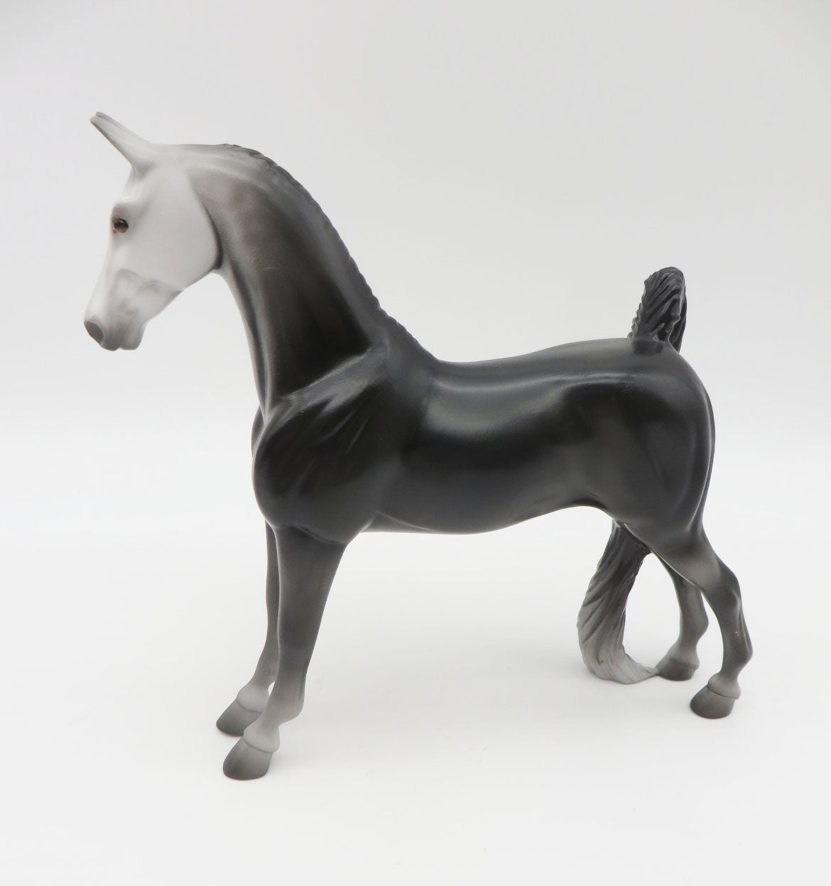 Slenderman - OOAK - Grey Pebbles Saddlebred - Painted by Jess Hamill - MM22