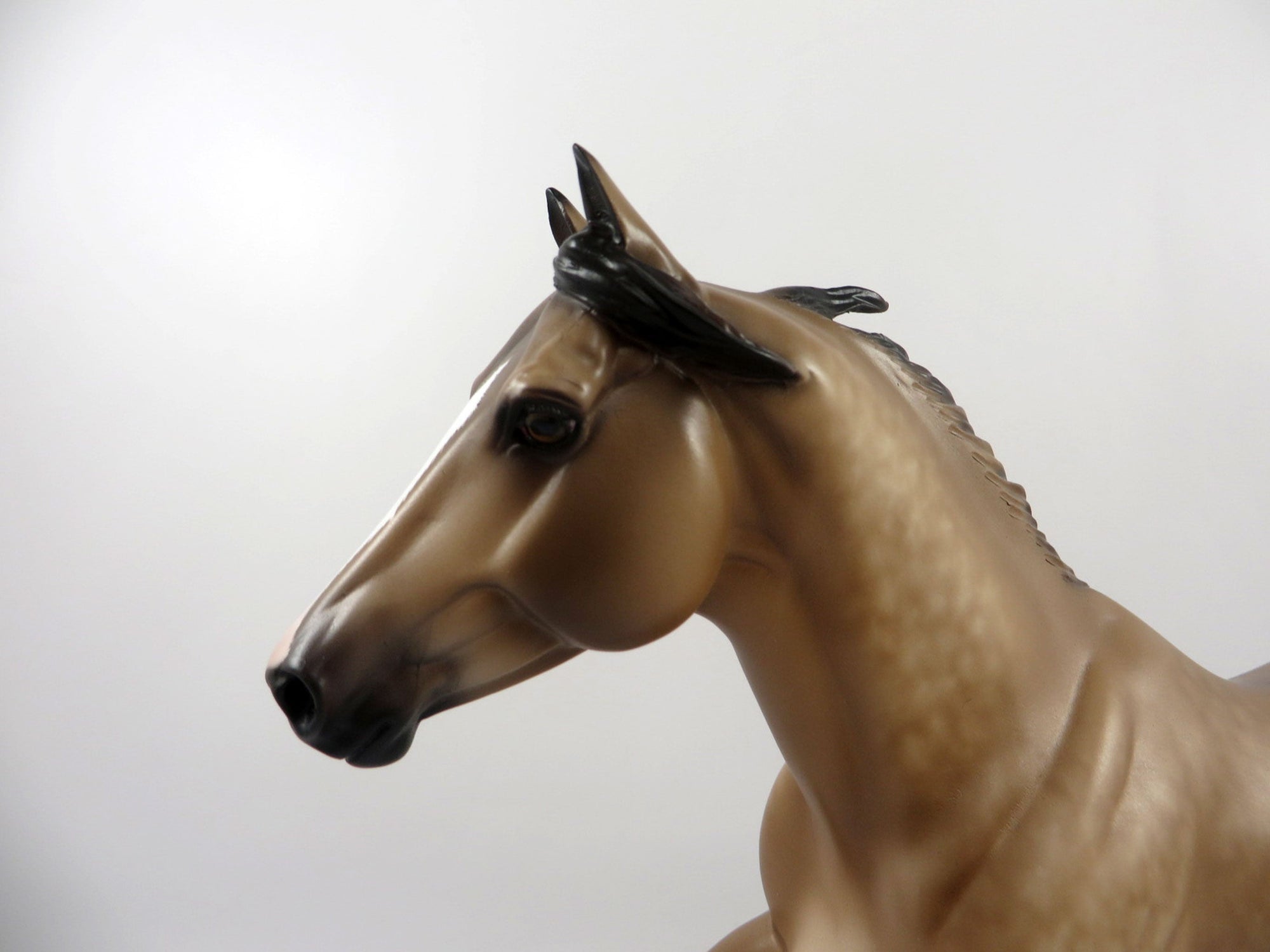 Slingshot-OOAK Dapple Buckskin Foundation Quarter Horse  Painted By Sheryl Leisure