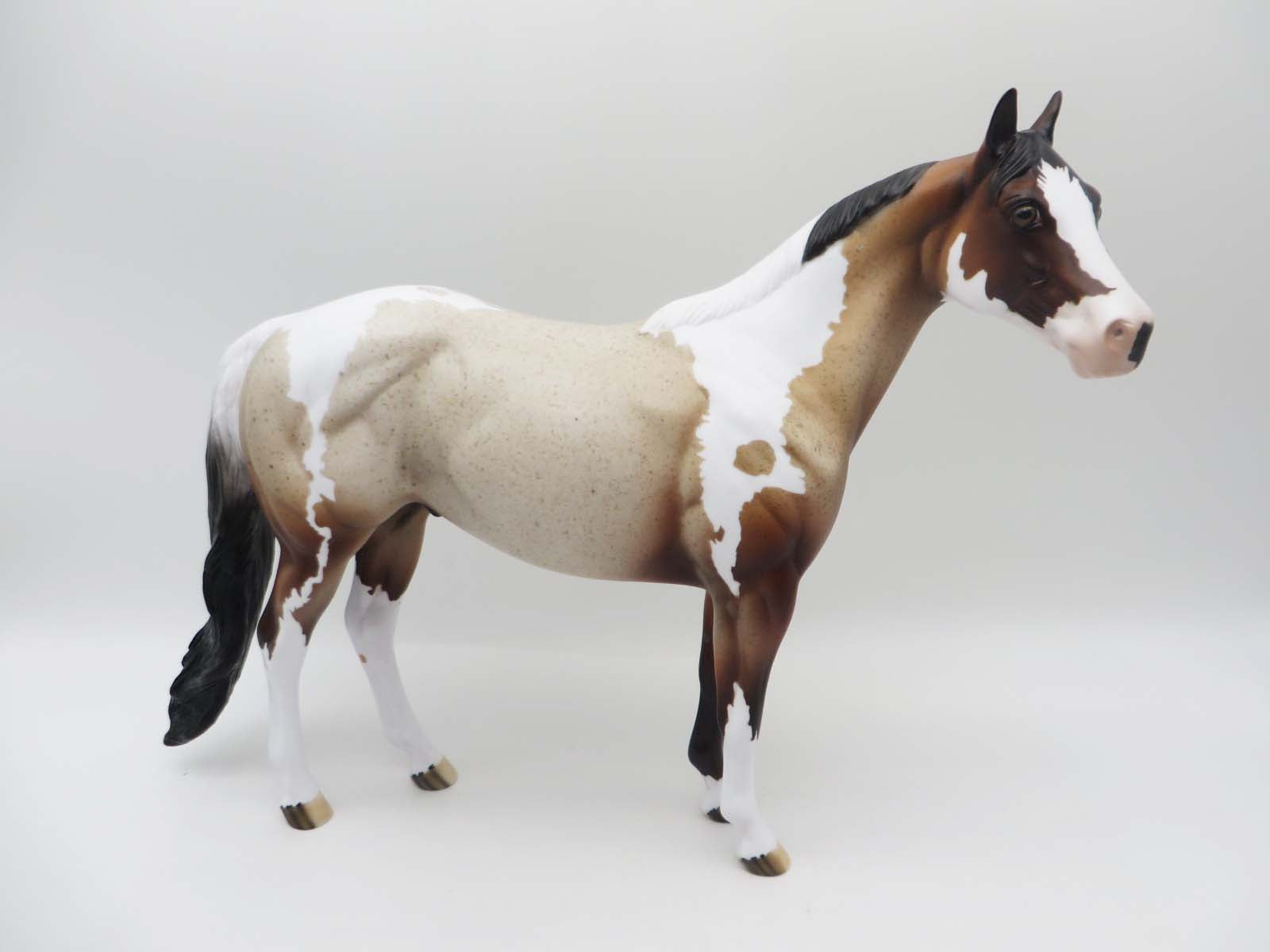 Smart Sprinkle - OOAK - Bay Roan Tobiano Ideal Stock Horse By Dawn Quick - SHCF23