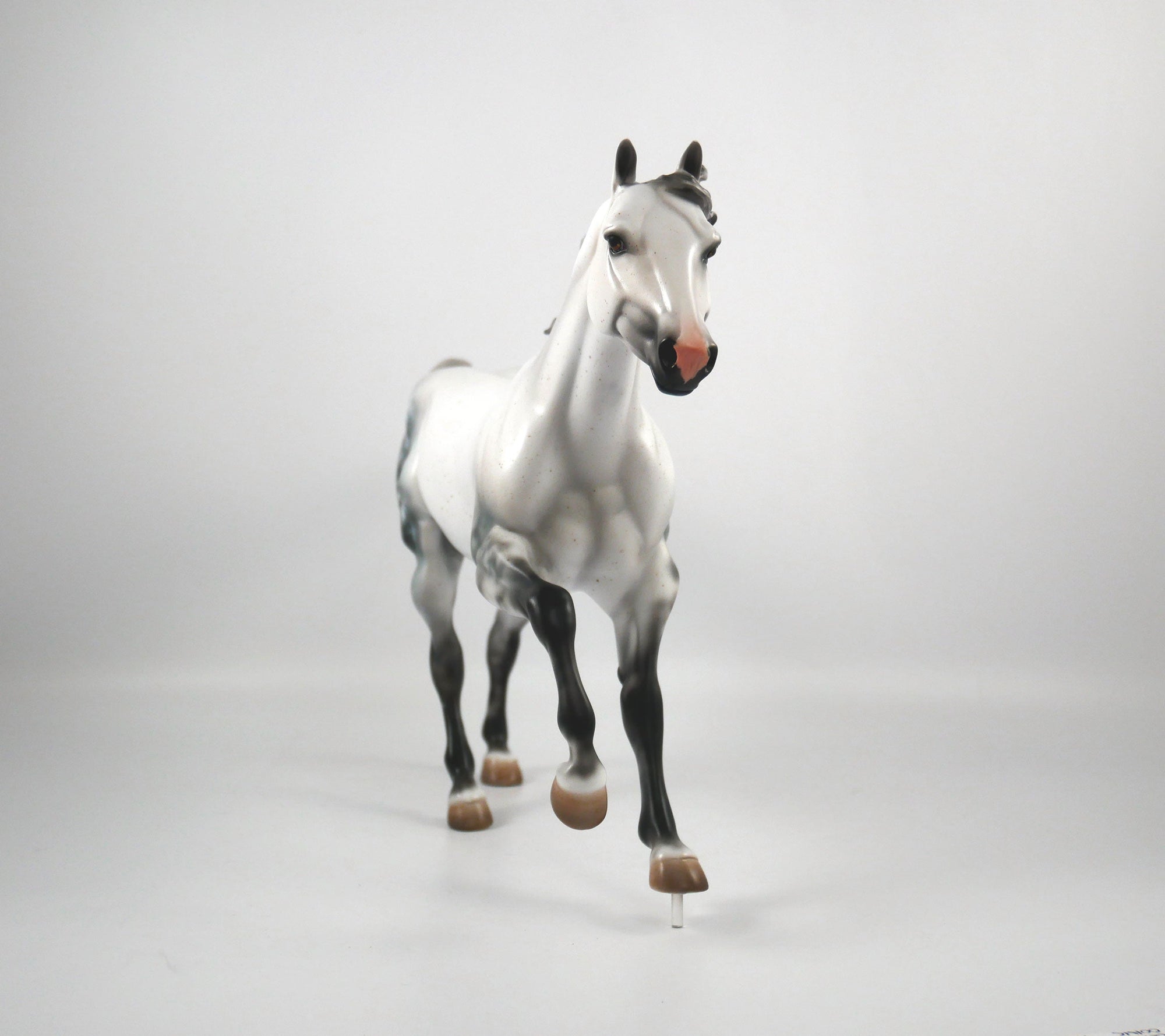 Smores-OOAK Star Dapple Grey Running Quarter Horse Painted By Carrie Keller 12/30/20