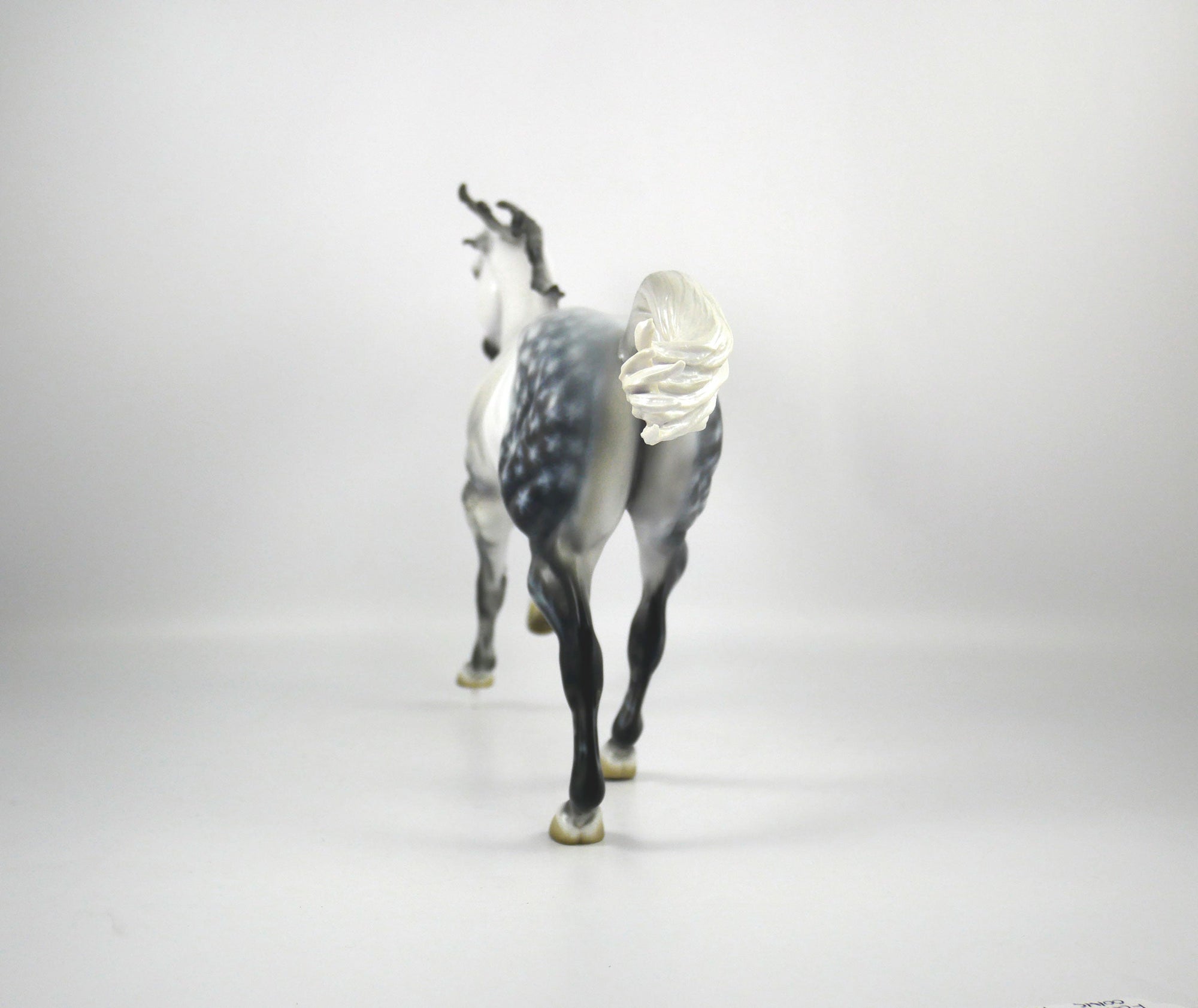 Smores-OOAK Star Dapple Grey Running Quarter Horse Painted By Carrie Keller 12/30/20