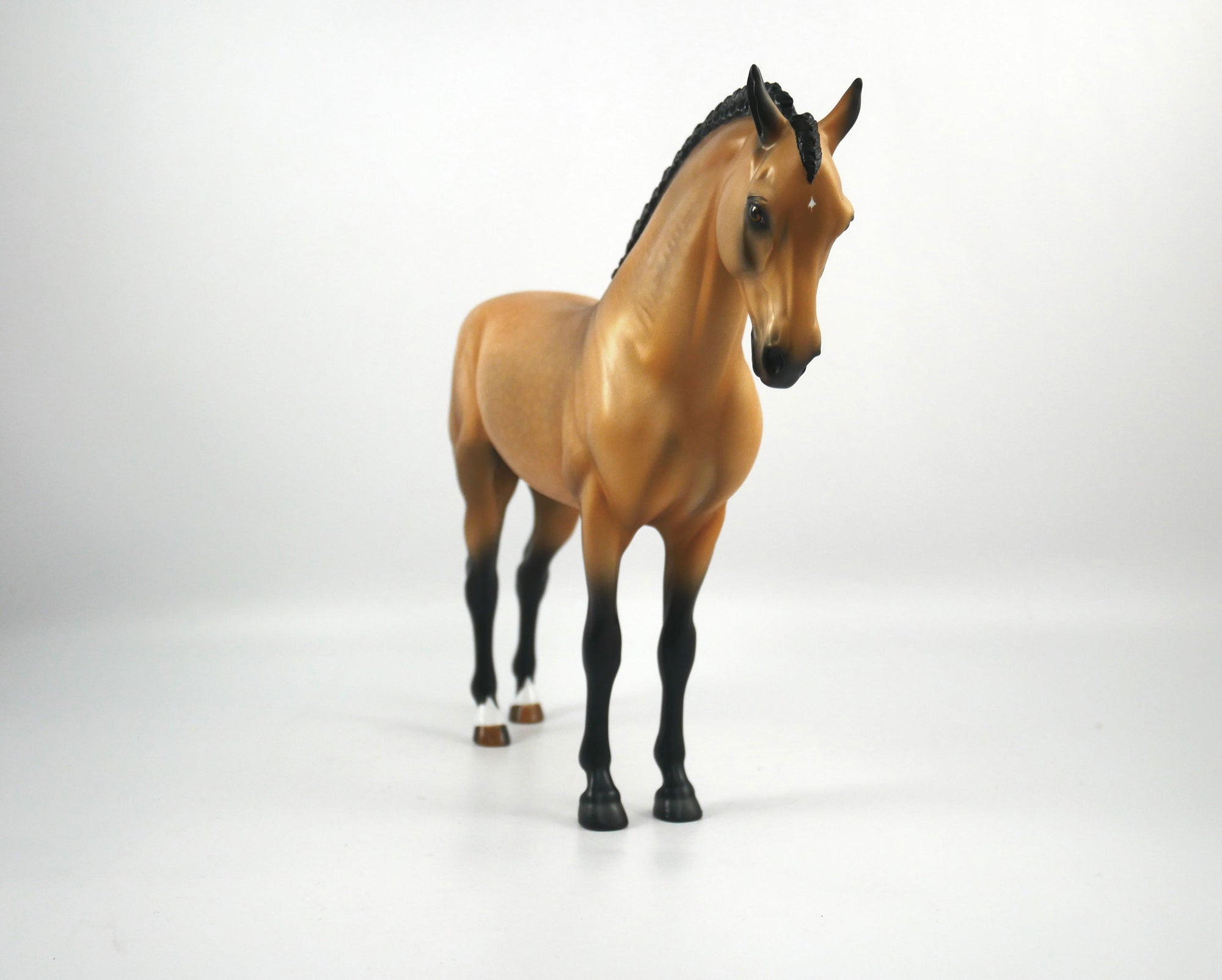 Snap Back-OOAK Dapple Buckskin Andalusian Painted by Audrey Dixon SB21