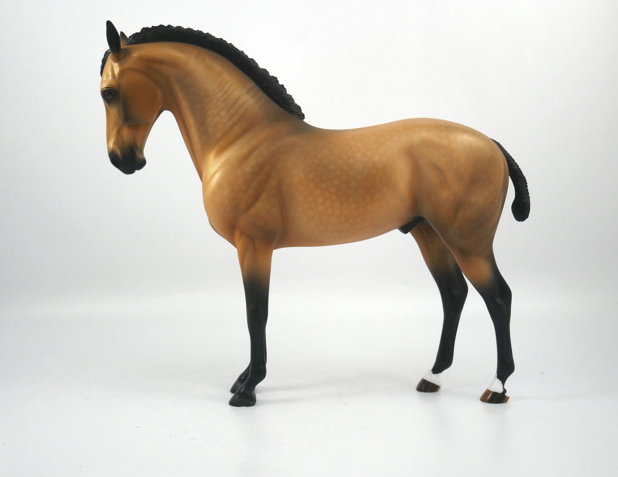 Snap Back-OOAK Dapple Buckskin Andalusian Painted by Audrey Dixon SB21