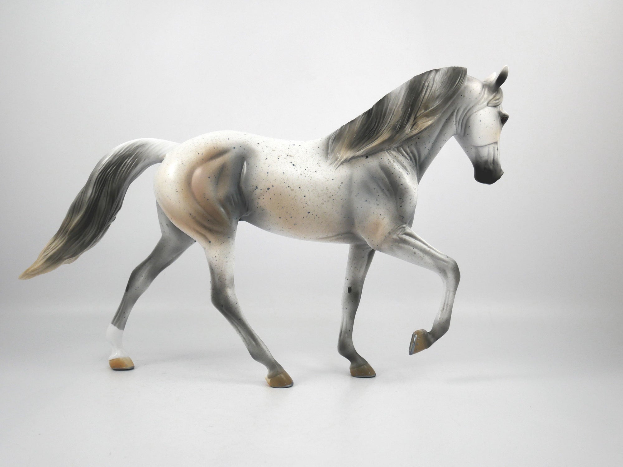 Snookums-OOAK Fleabit Tennessee Walker Model Horse 1/20/21