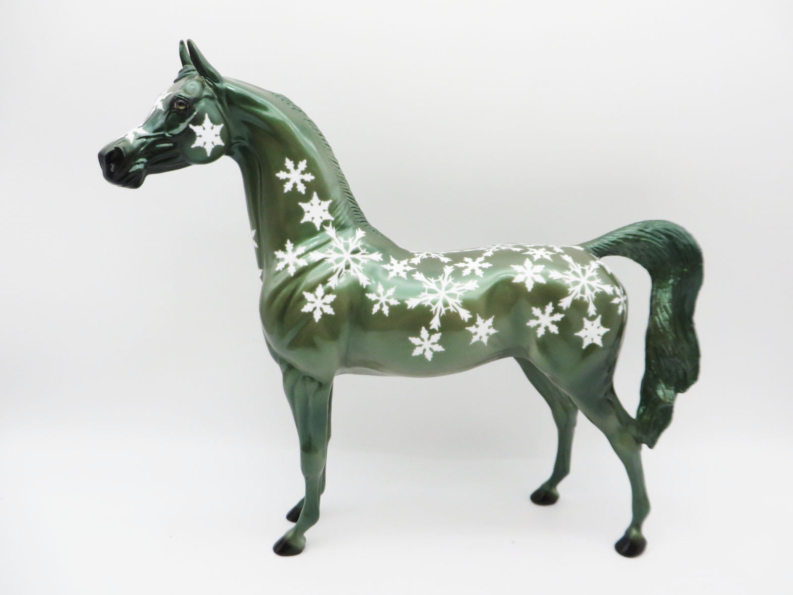 Snow Mint - OOAK - Decorator Arabian By Dawn Quick- Christmas Tails 2022 - CT22