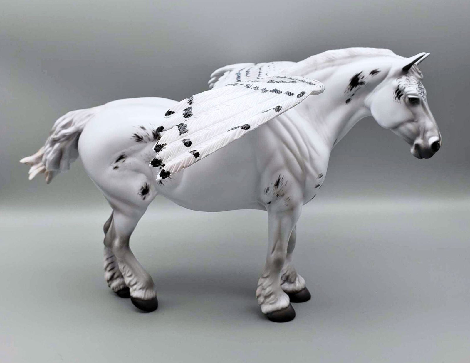 Snowfall OOAK Snowy Owl Inspired Heavy Draft Mare By Angela Marleau Holiday Best Offers 12/11/23