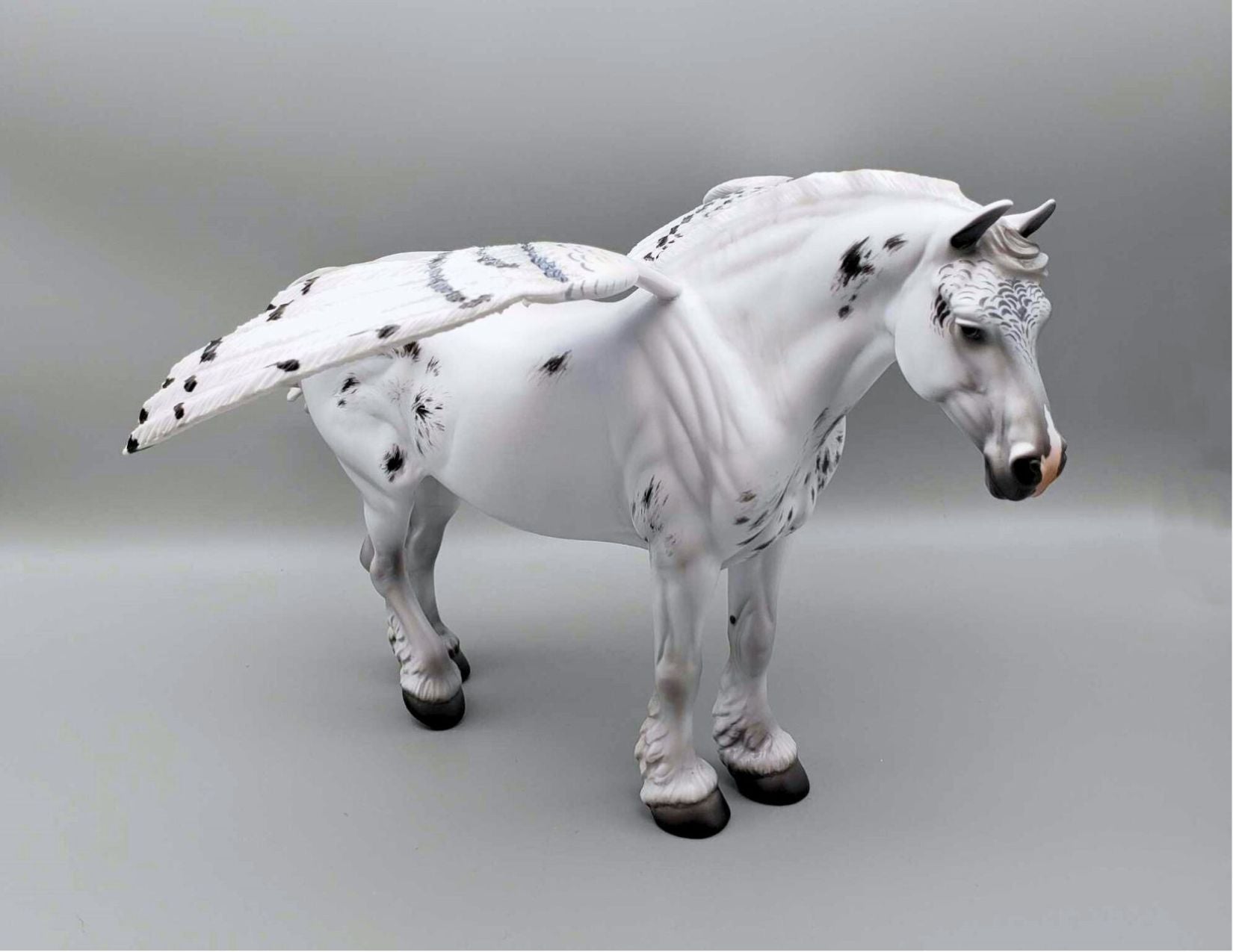 Snowfall OOAK Snowy Owl Inspired Heavy Draft Mare By Angela Marleau Holiday Best Offers 12/11/23