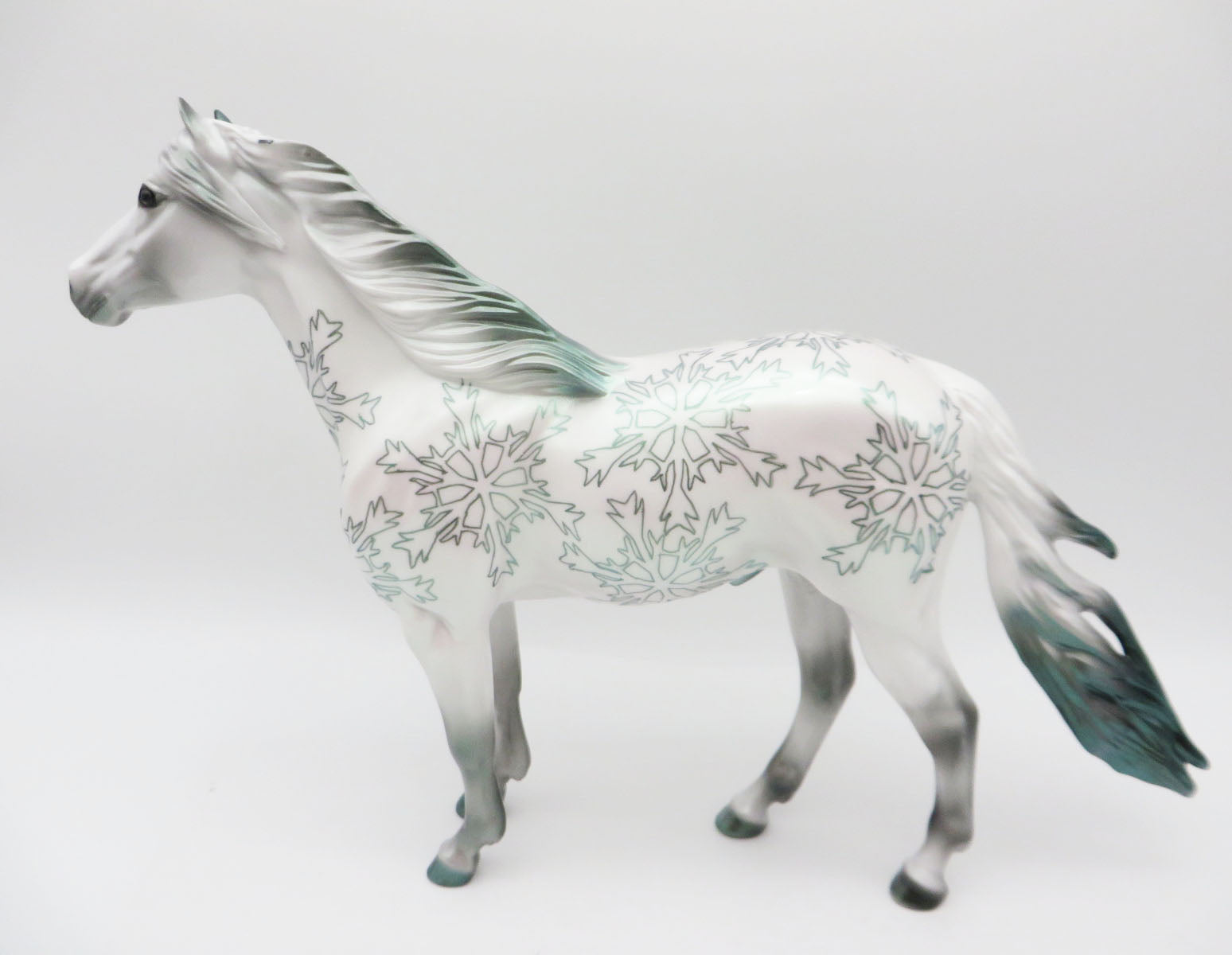 Snow Is Glistening - OOAK - Decorator Spanish Mustang - by Dawn Quick - CT22