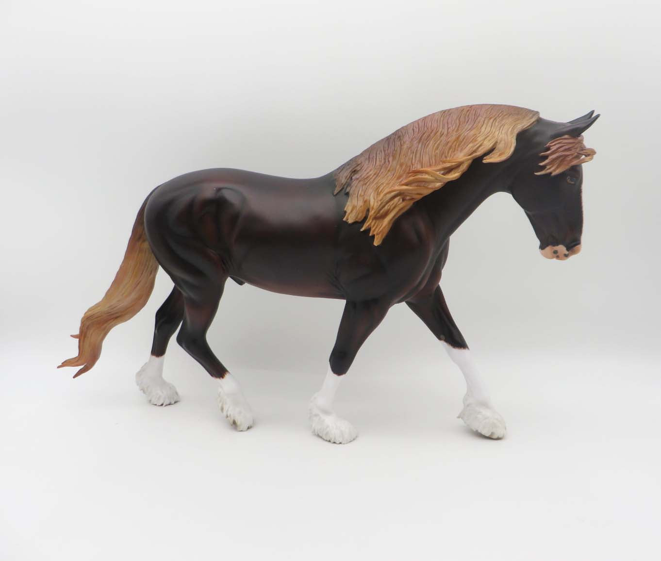 Solaire - OOAK - Liver Chestnut Irish Draft By Angela Marleau - Best Offers 4/24/23