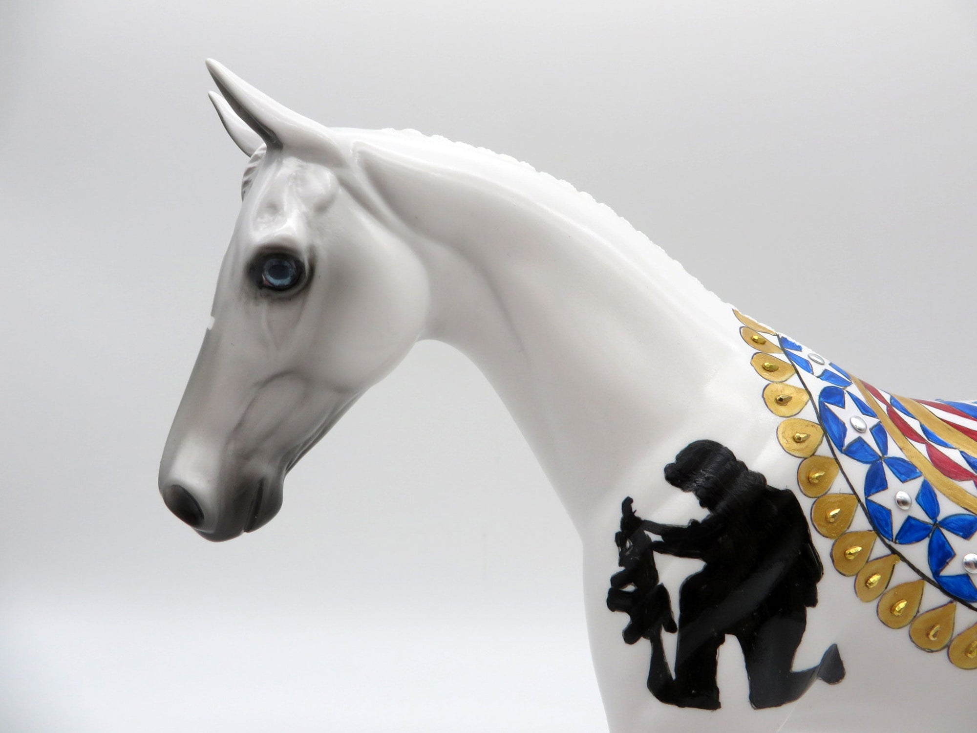 Some Gave All-OOAK Memorial Day Deco Pony Painted By Dawn Quick  5/28/21