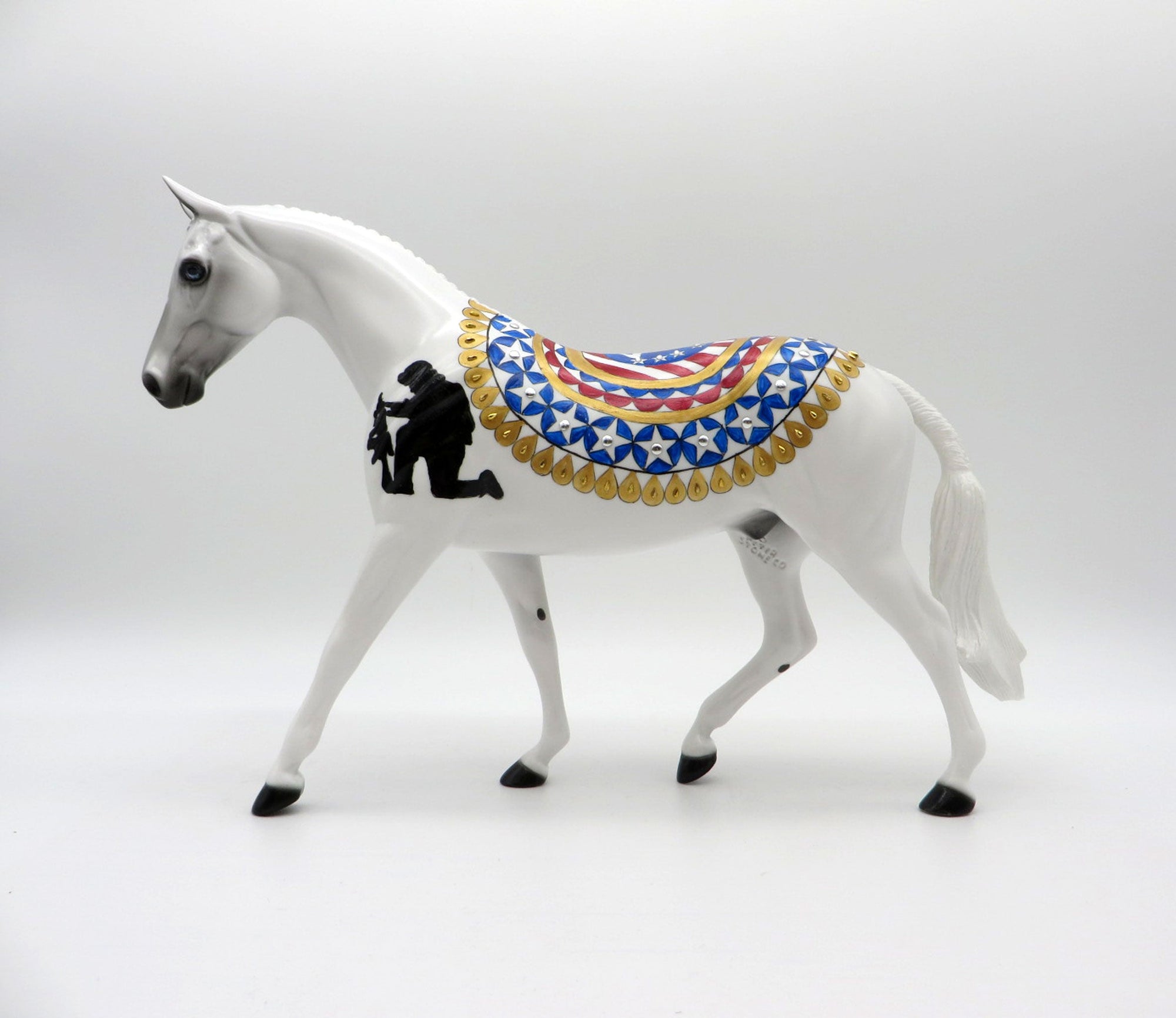 Some Gave All-OOAK Memorial Day Deco Pony Painted By Dawn Quick  5/28/21