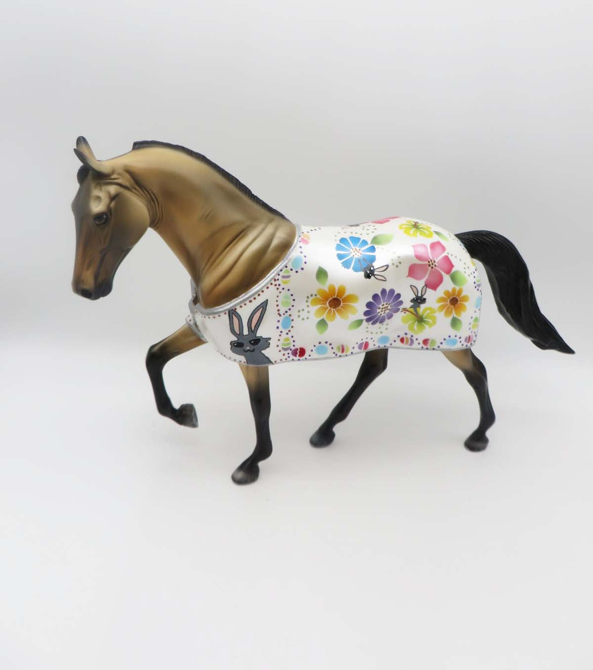 Some Bunny's Hiding  - OOAK - Blanketed Tennesse Walking Horse By Dawn Quick - Best Offer 4/10/23