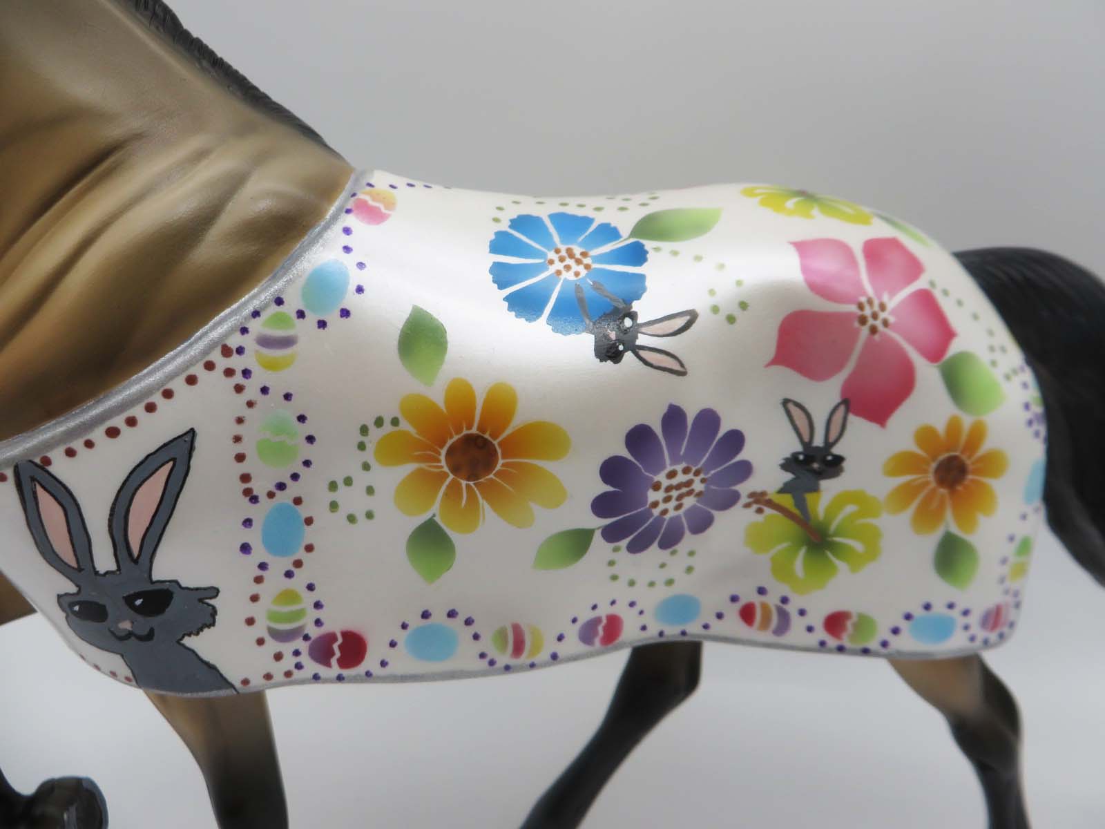 Some Bunny&#39;s Hiding  - OOAK - Blanketed Tennesse Walking Horse By Dawn Quick - Best Offer 4/10/23