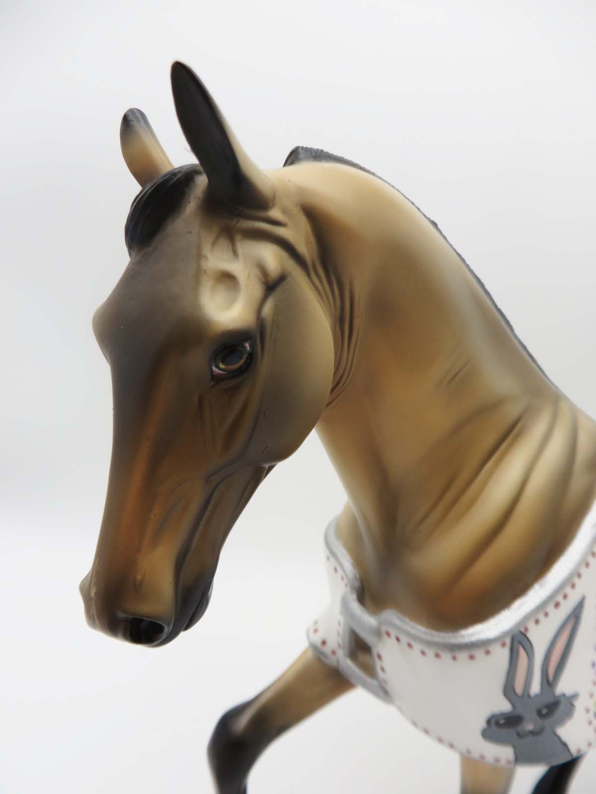 Some Bunny&#39;s Hiding  - OOAK - Blanketed Tennesse Walking Horse By Dawn Quick - Best Offer 4/10/23