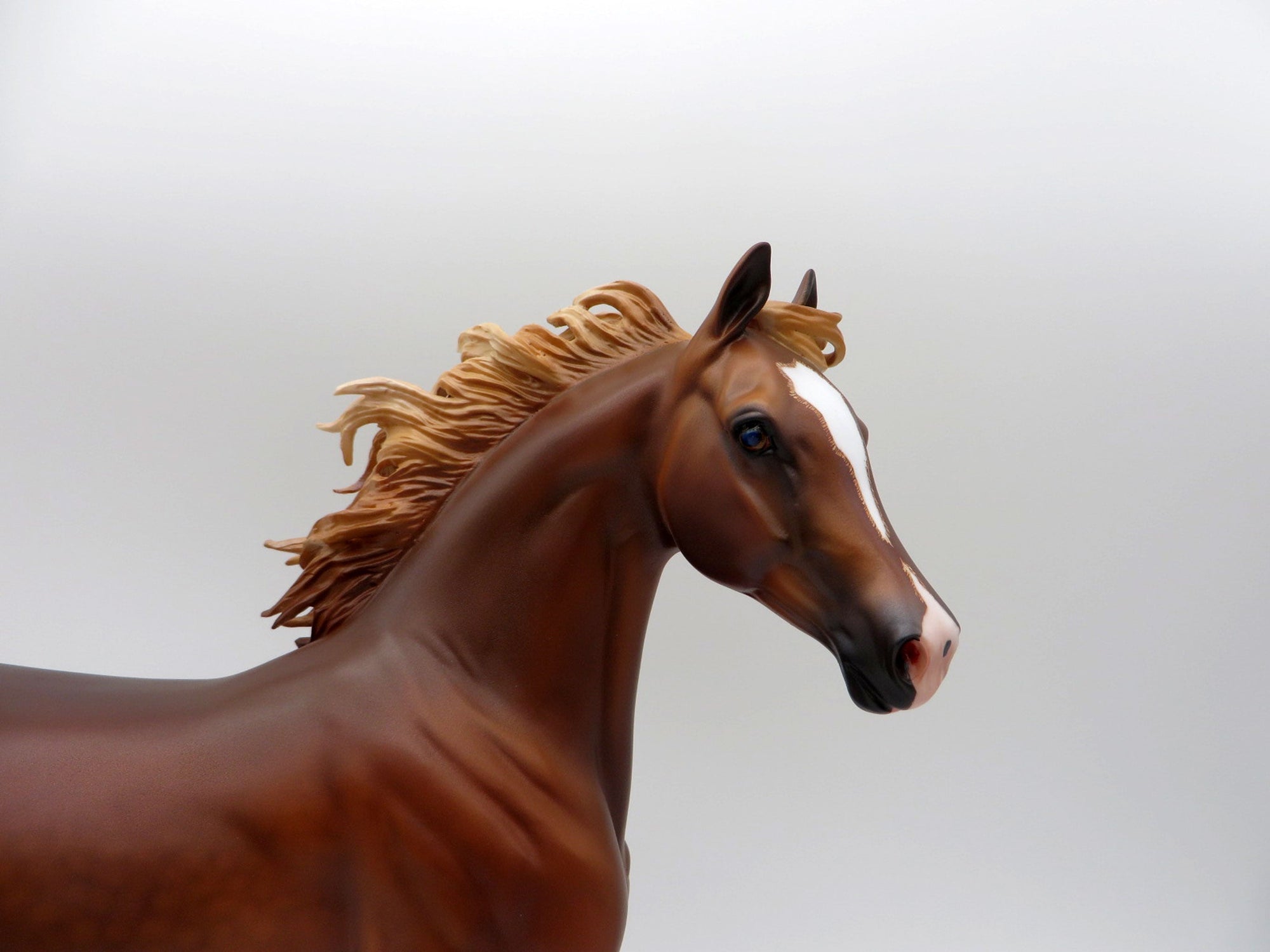 Songhua-OOAK Chestnut Arabian Mare Painted By Caroline Boydston