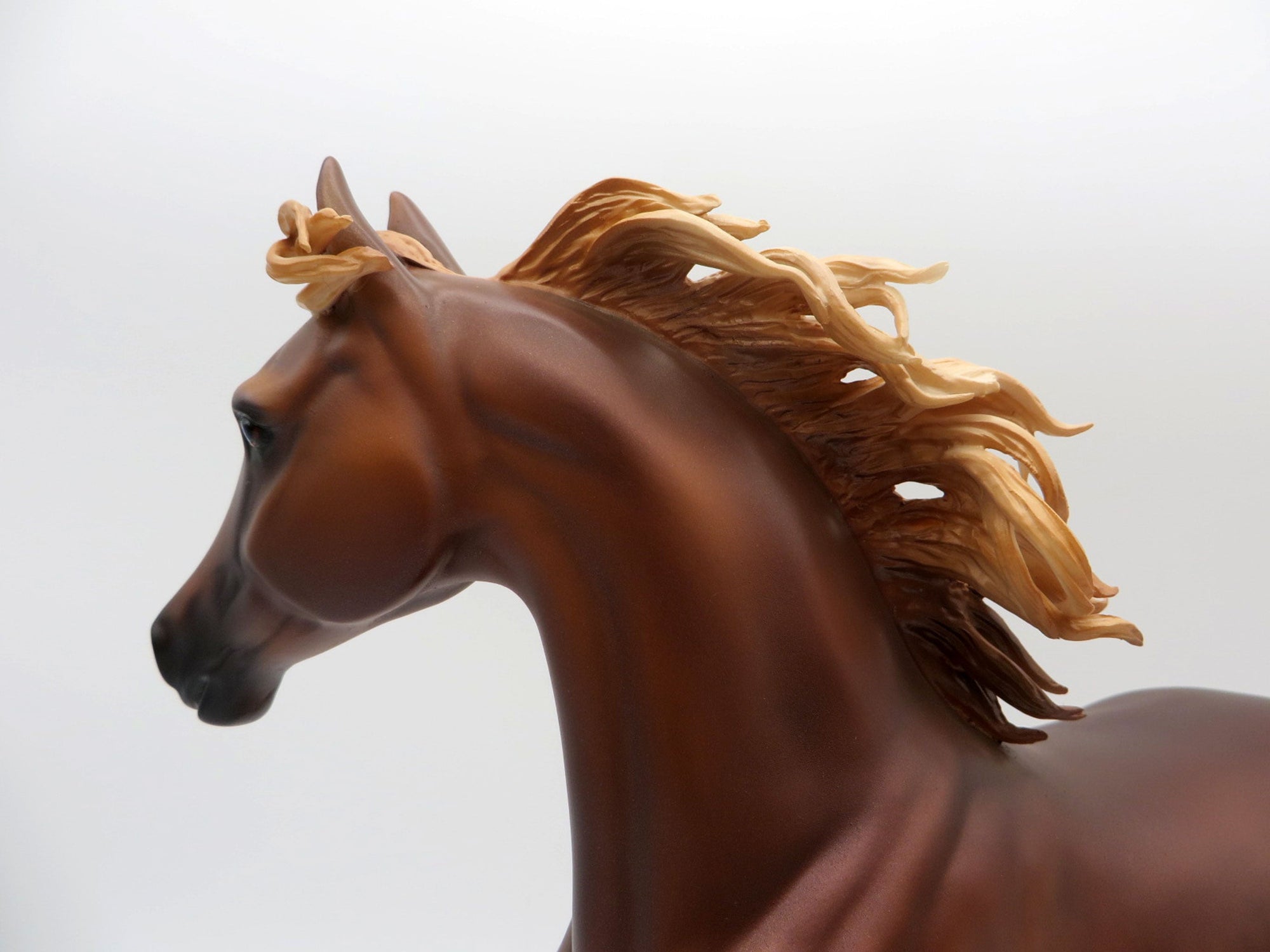 Songhua-OOAK Chestnut Arabian Mare Painted By Caroline Boydston