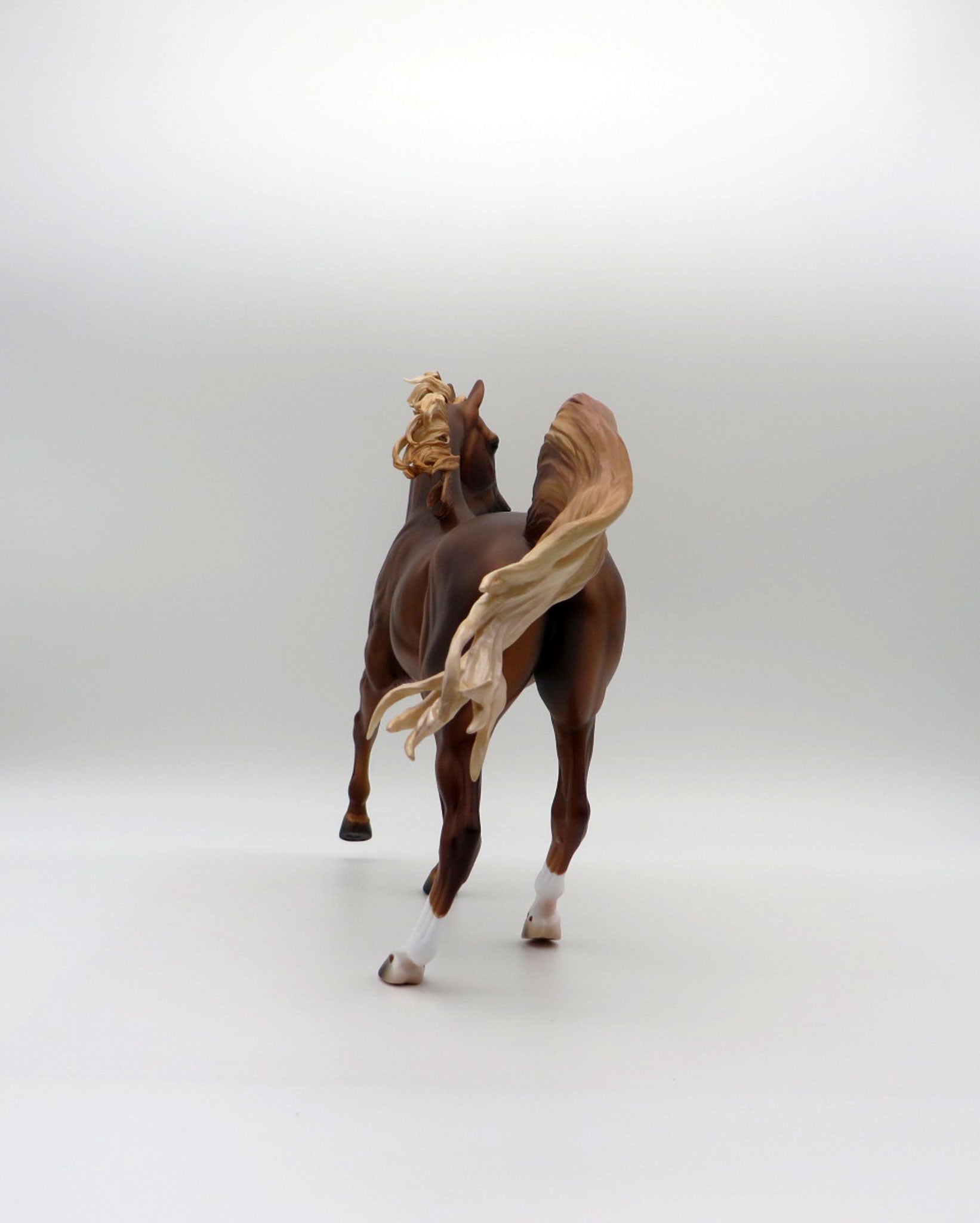 Songhua-OOAK Chestnut Arabian Mare Painted By Caroline Boydston