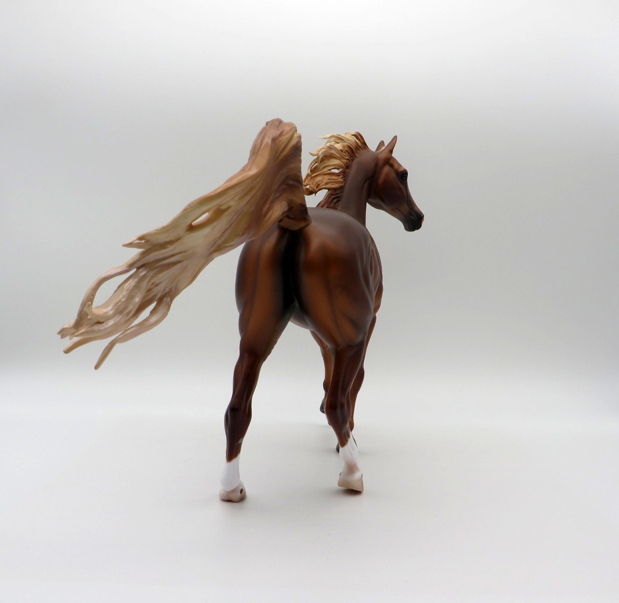 Songhua-OOAK Chestnut Arabian Mare Painted By Caroline Boydston