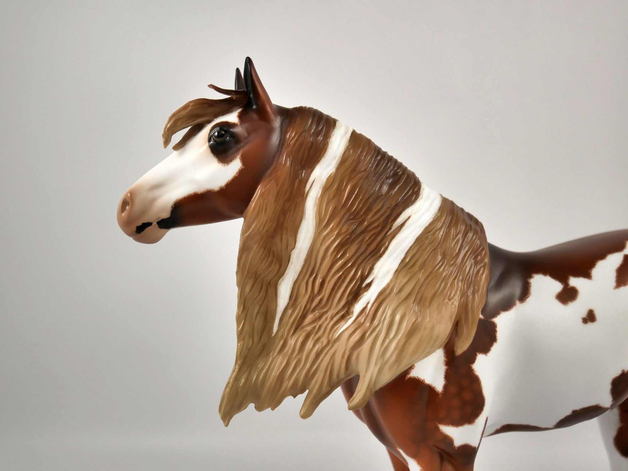 SOUTH STEENS-OOAK FLAXEN CHESTNUT OVERO MUSTANG BY AUDREY DIXON 12/21/20