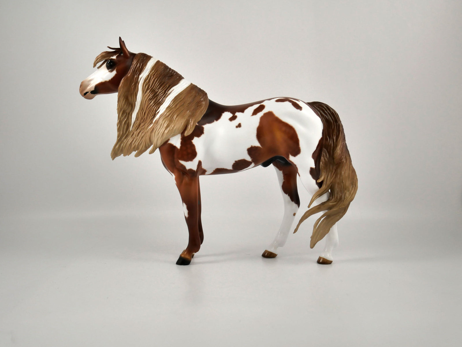 SOUTH STEENS-OOAK FLAXEN CHESTNUT OVERO MUSTANG BY AUDREY DIXON 12/21/20