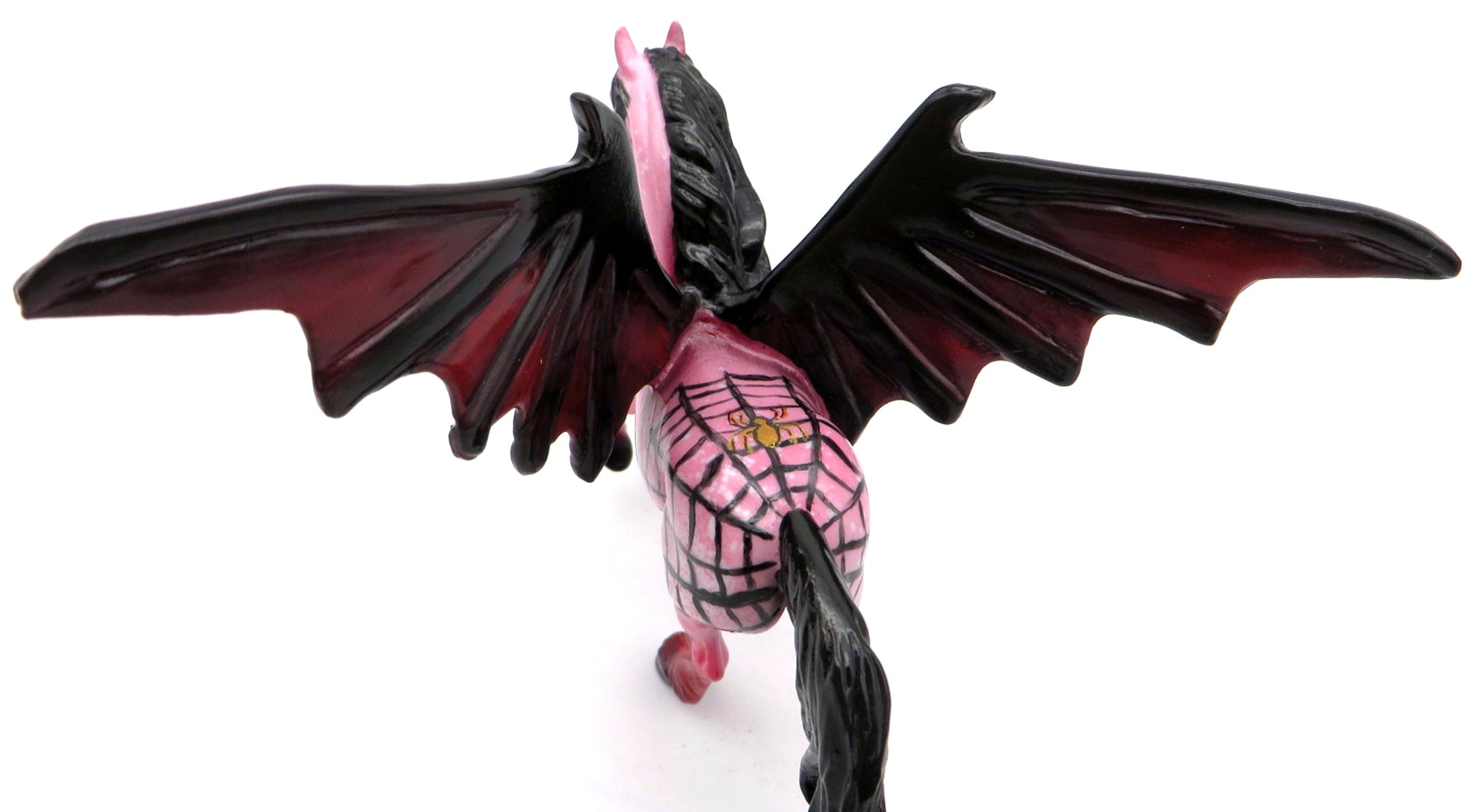 Spider Bite OOAK Friesian Bat Chip Painted By Ellen MM 21