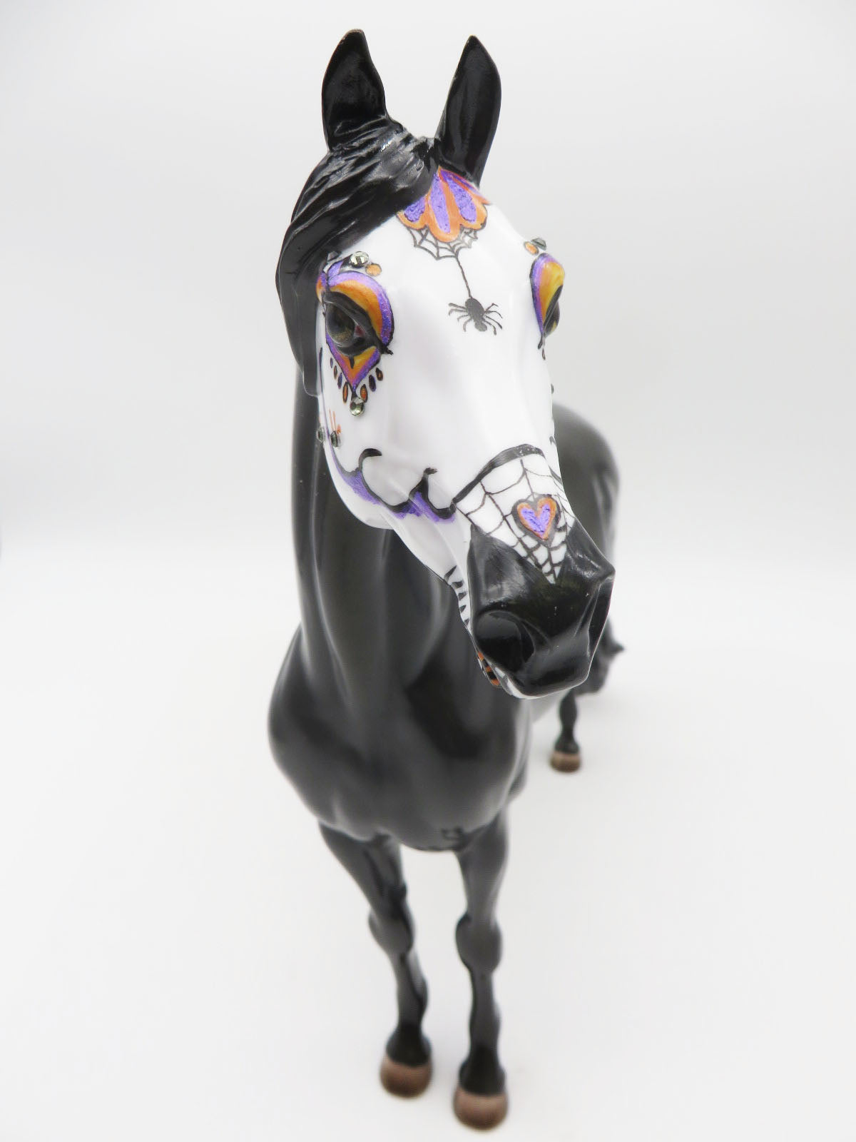 Spiders and Spells - OOAK - Sugar Skull Morgan with Bling - Painted By Ashley Palmer - MM22