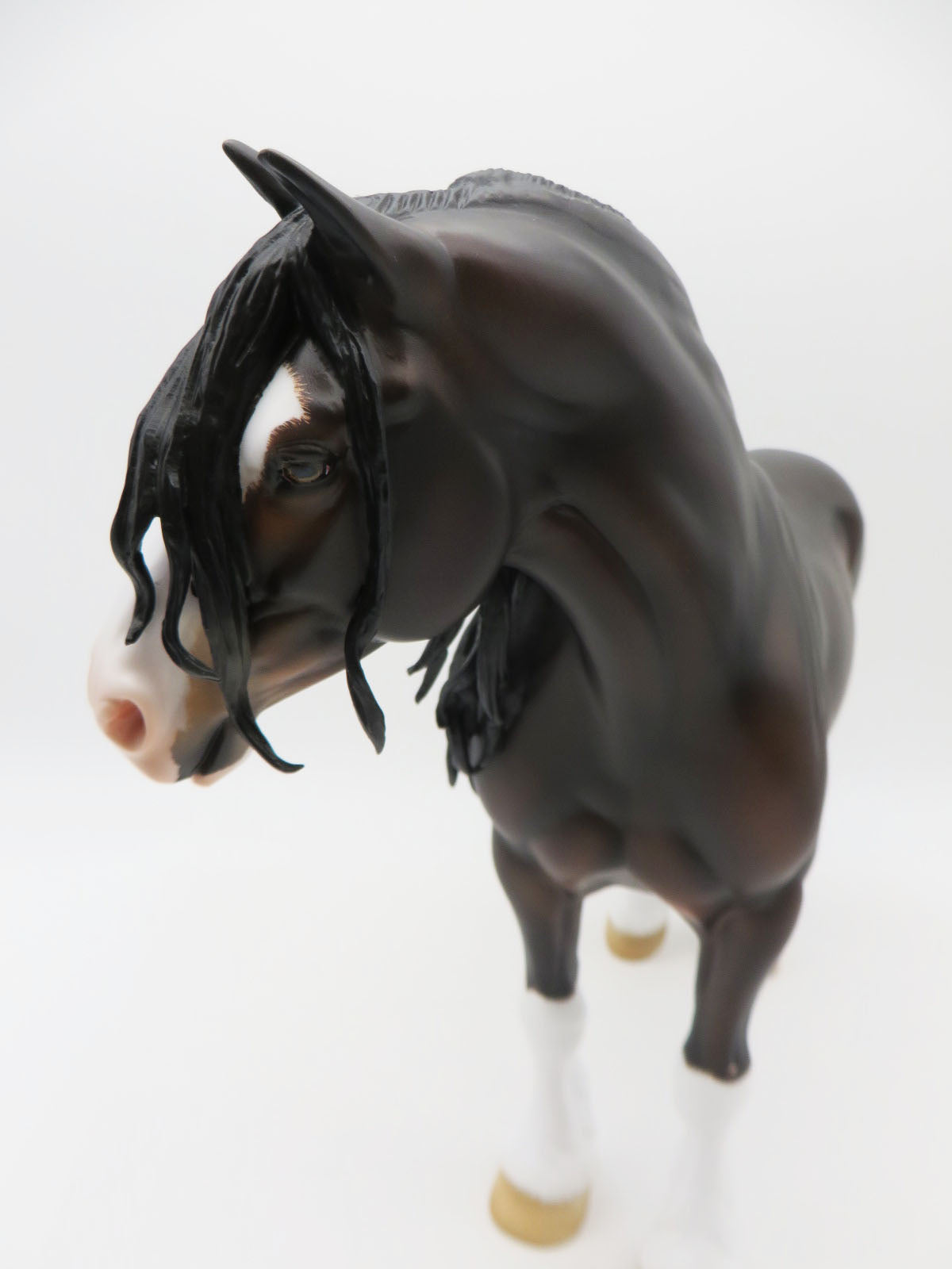 Spirit of Giving - BEST OFFER - OOAK - Dark Bay Heavy Drafter By Carrie Keller- Christmas Tails 2022 - CT22