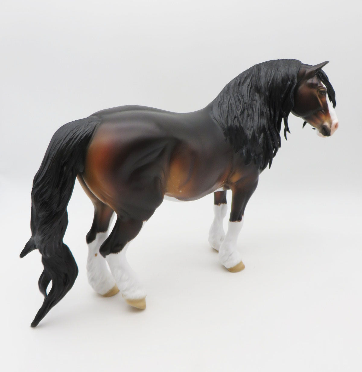 Spirit of Giving - BEST OFFER - OOAK - Dark Bay Heavy Drafter By Carrie Keller- Christmas Tails 2022 - CT22