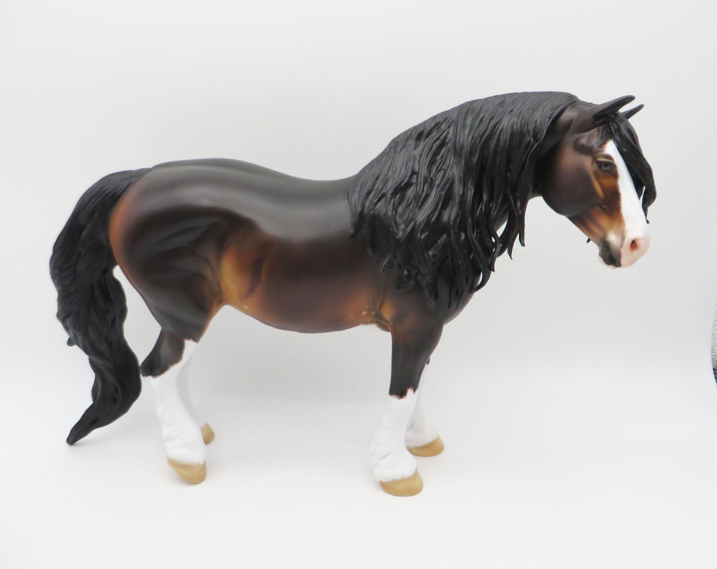 Spirit of Giving - BEST OFFER - OOAK - Dark Bay Heavy Drafter By Carrie Keller- Christmas Tails 2022 - CT22