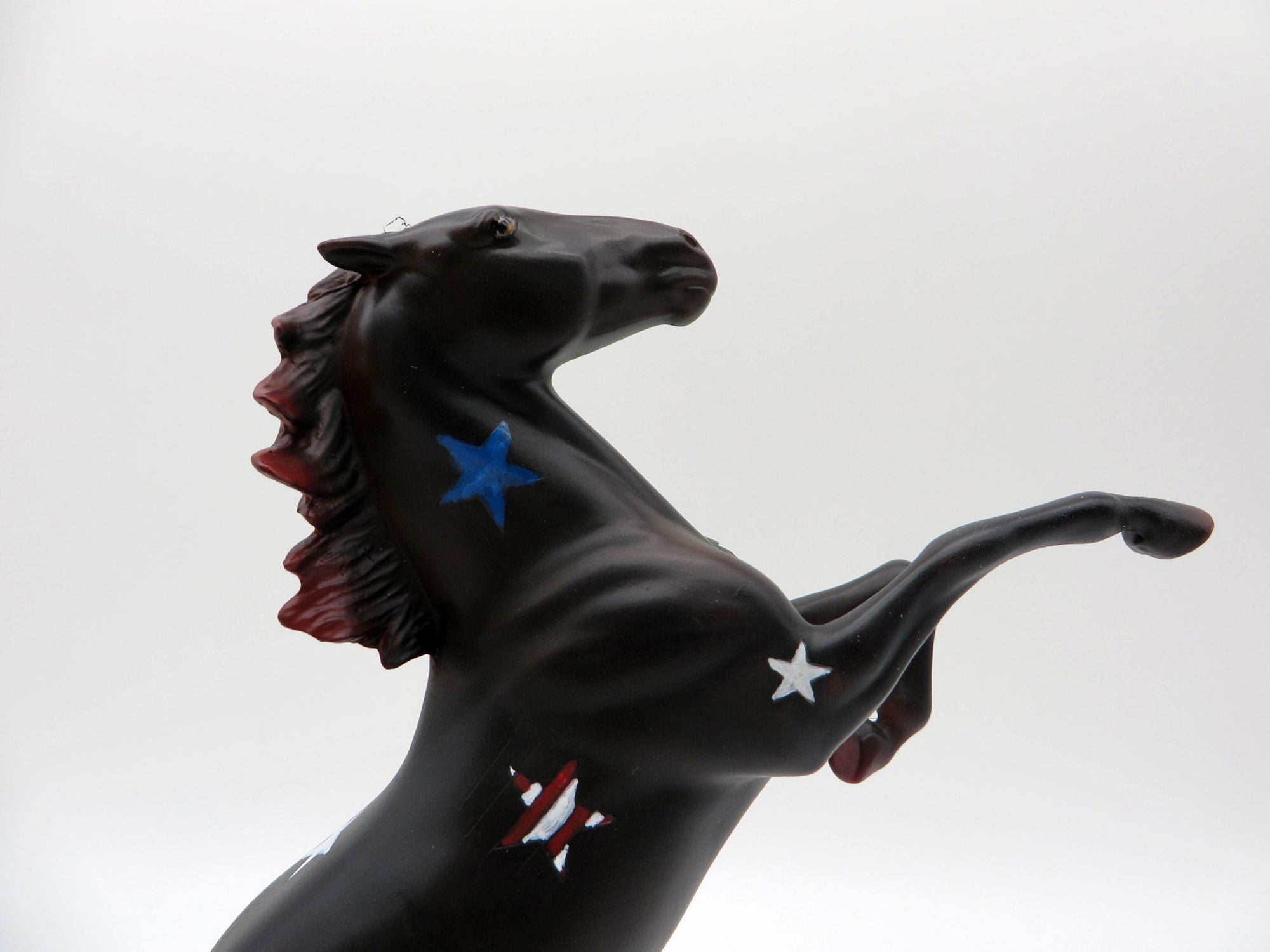 Star Spangled-OOAK Deco 4th of July Rearing Pebbles Painted By Jas 6/18/21