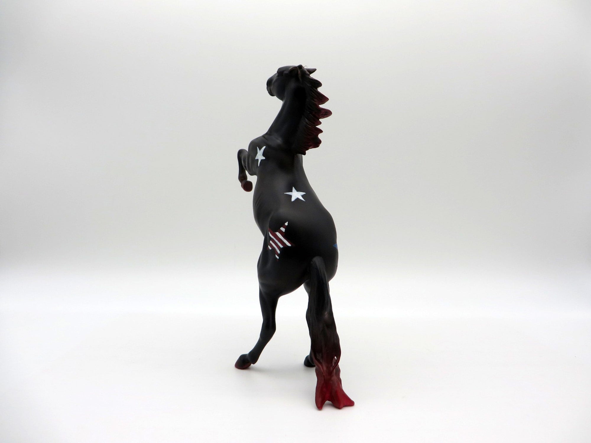 Star Spangled-OOAK Deco 4th of July Rearing Pebbles Painted By Jas 6/18/21