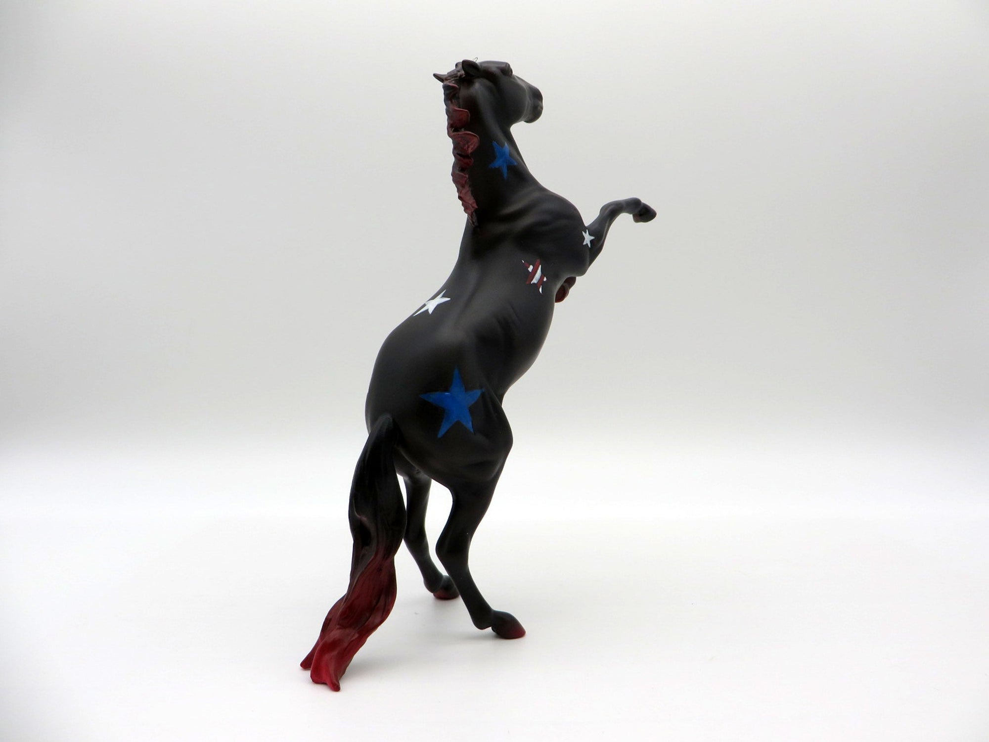 Star Spangled-OOAK Deco 4th of July Rearing Pebbles Painted By Jas 6/18/21