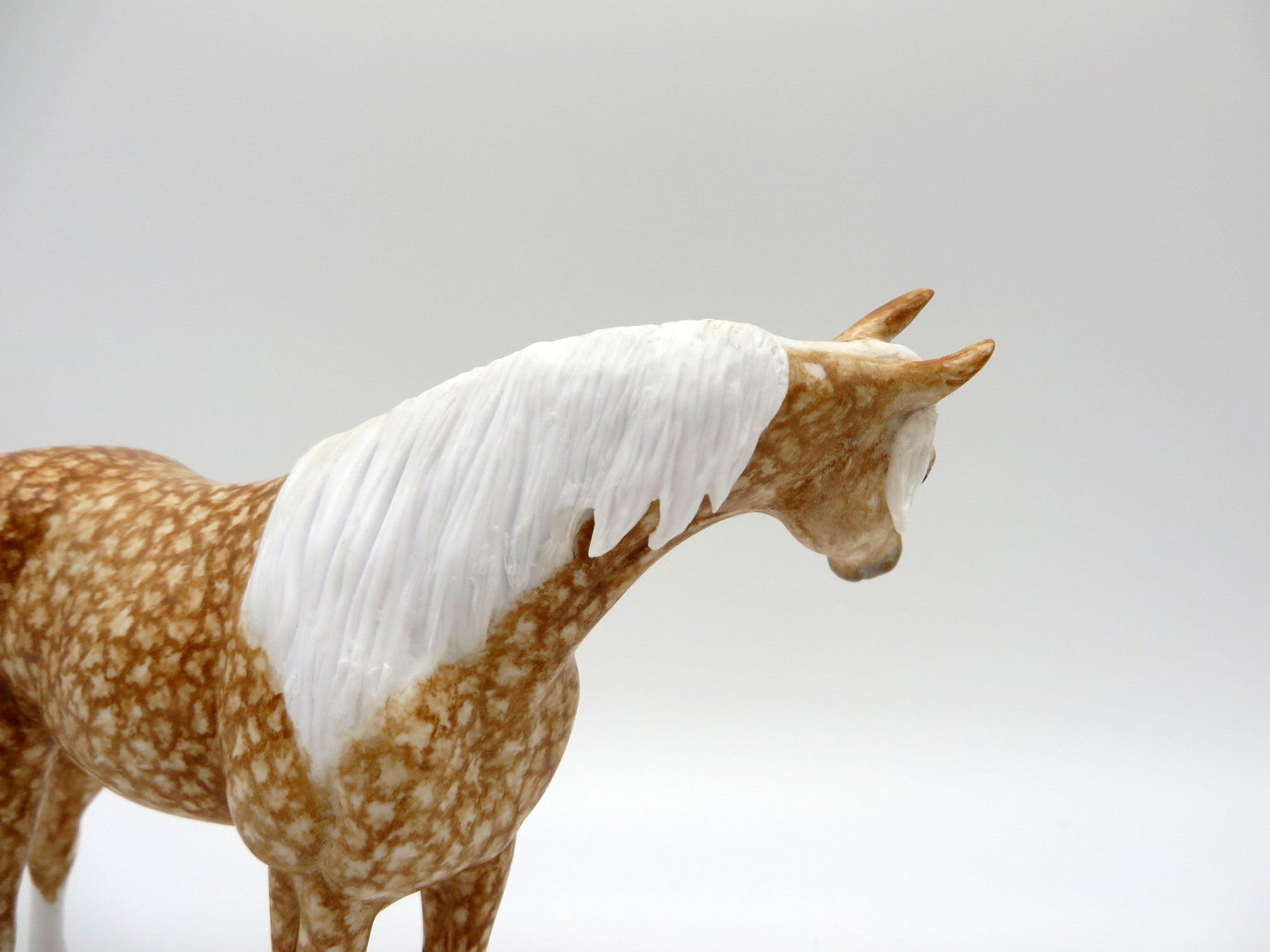 Starbright-OOAK Dapple Palomino Black Arabian Pebbles Painted By Andrea EQ 21