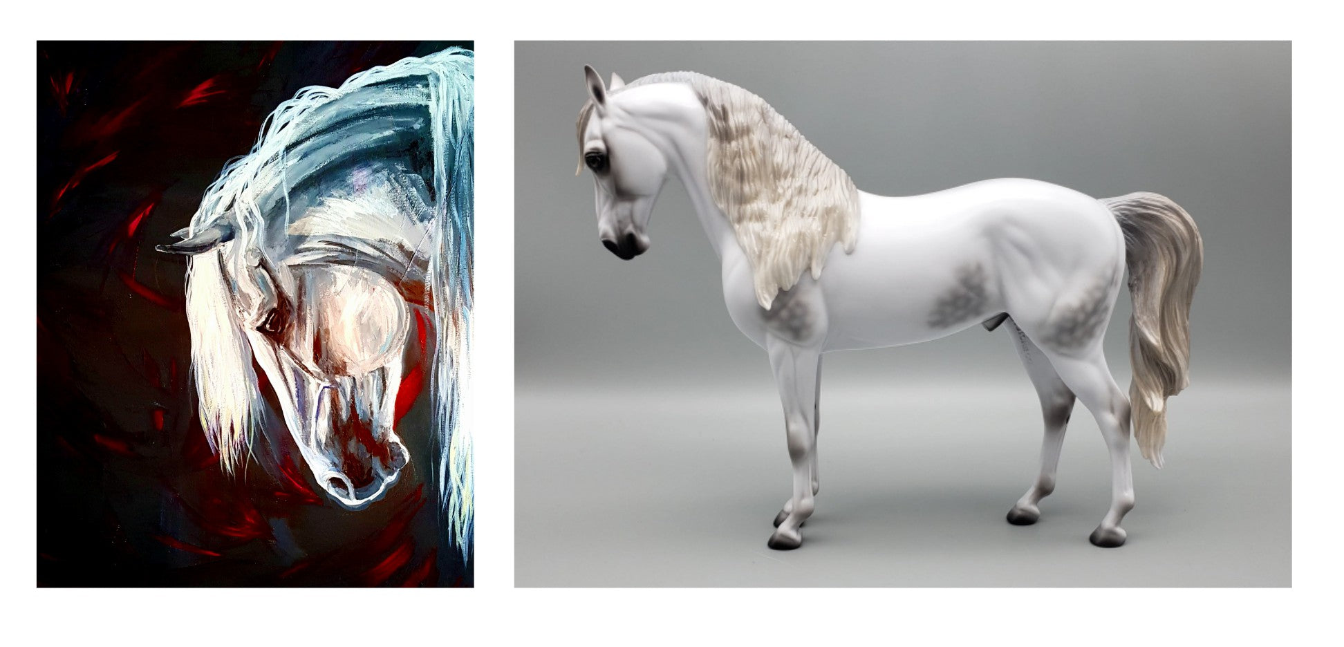 Staring Gaze Of Faith Dappled Grey Andalusian By Ashley Palmer AoTH23